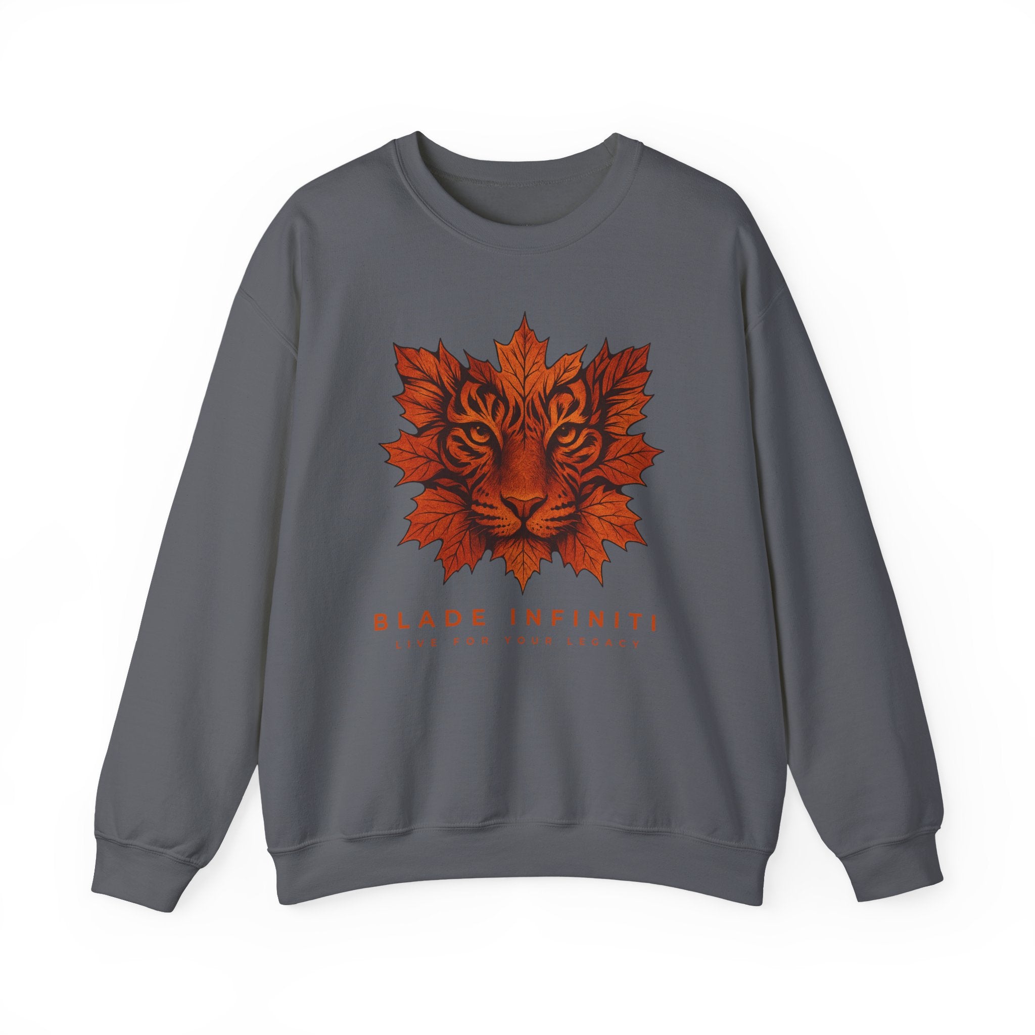 Fall Maple Tiger Unisex Crewneck Sweater