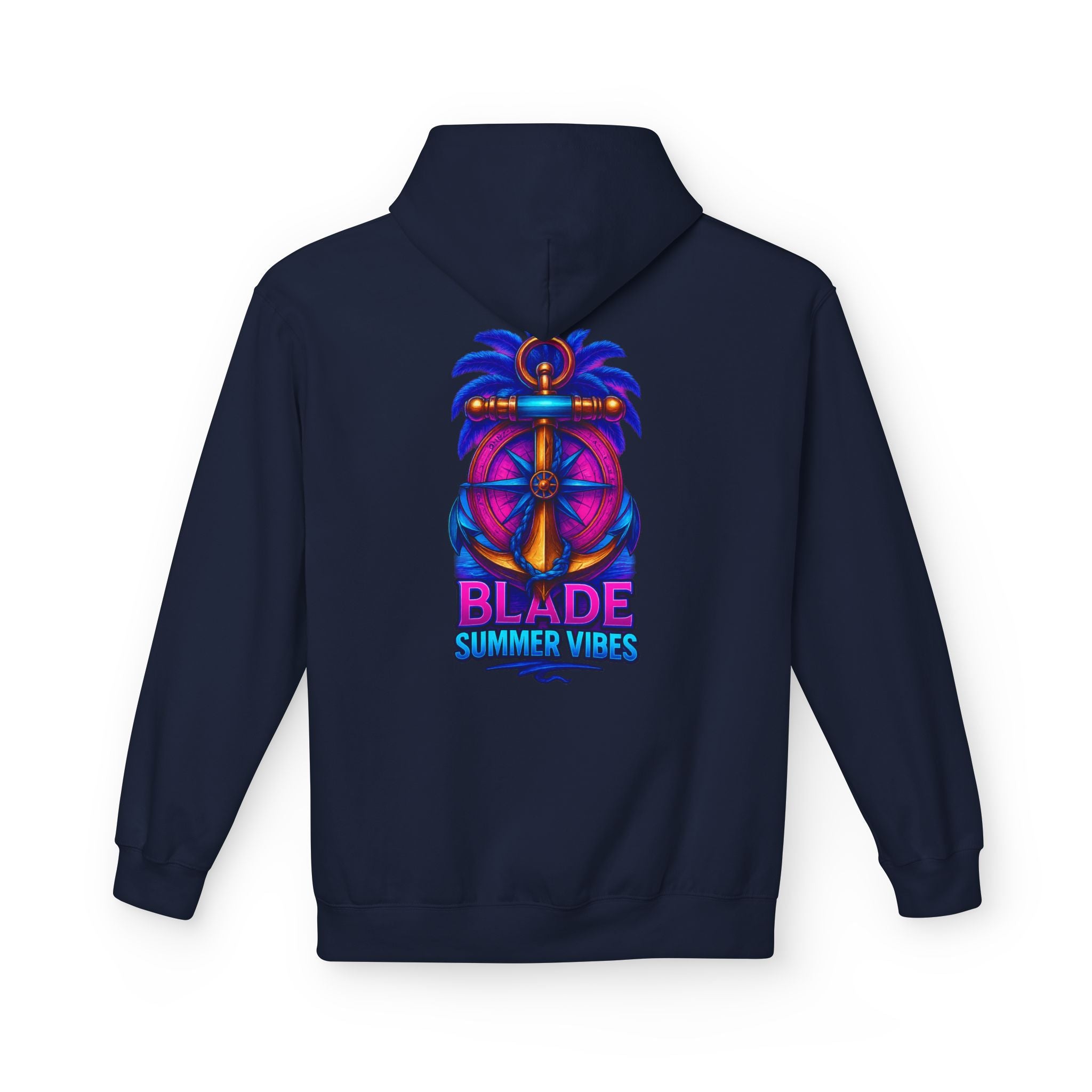 Anchor/Compass Pink/Blue Hoodie