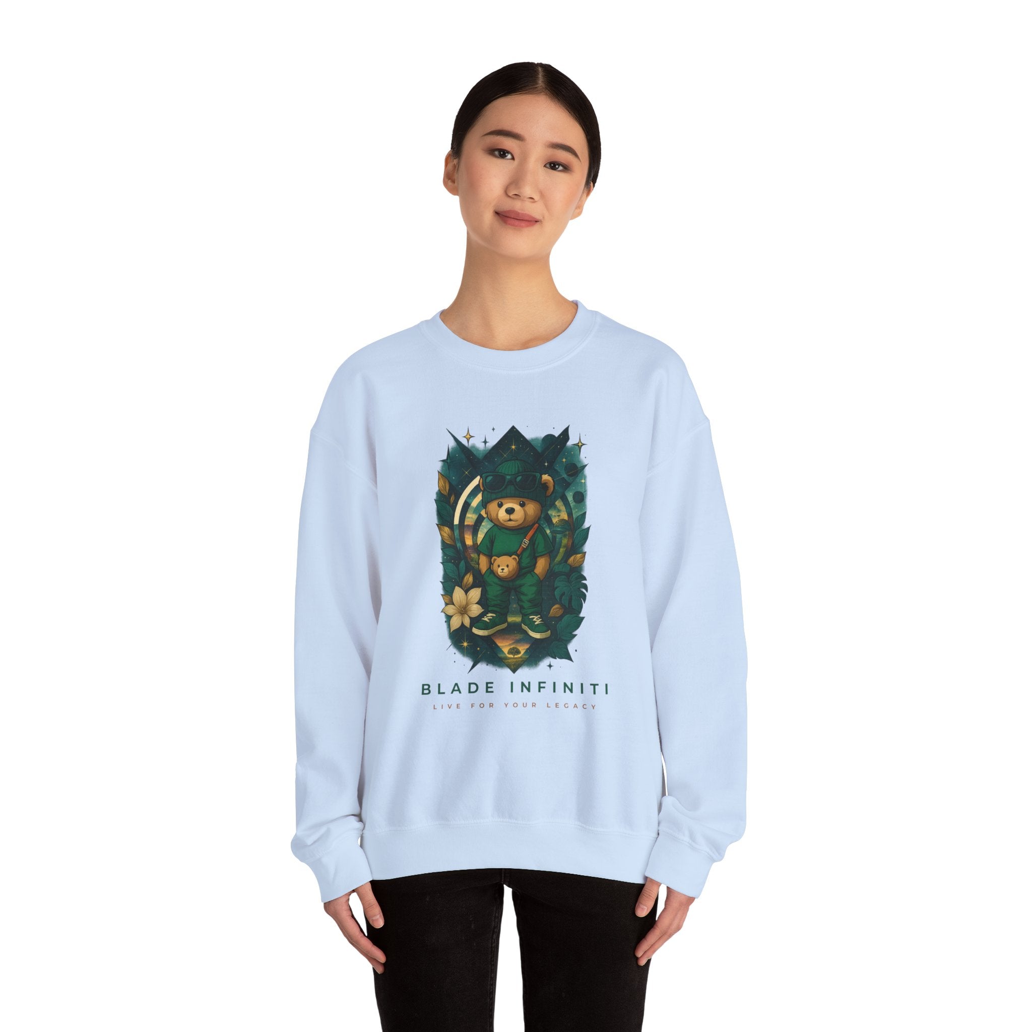 Galactic Teddy Bear V1 Unisex Crewneck Sweater