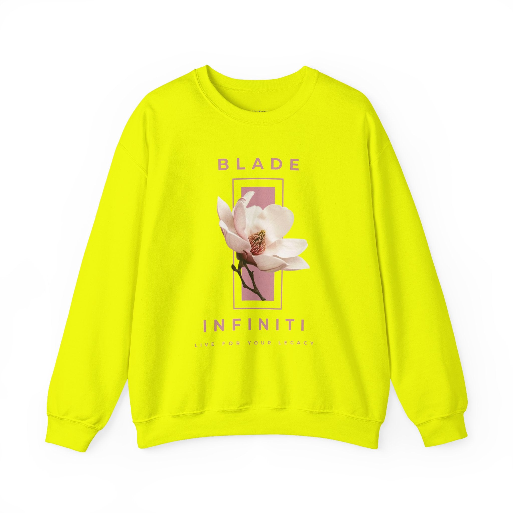 Essence of Infiniti Pink/Cream Floral Crewneck Sweater