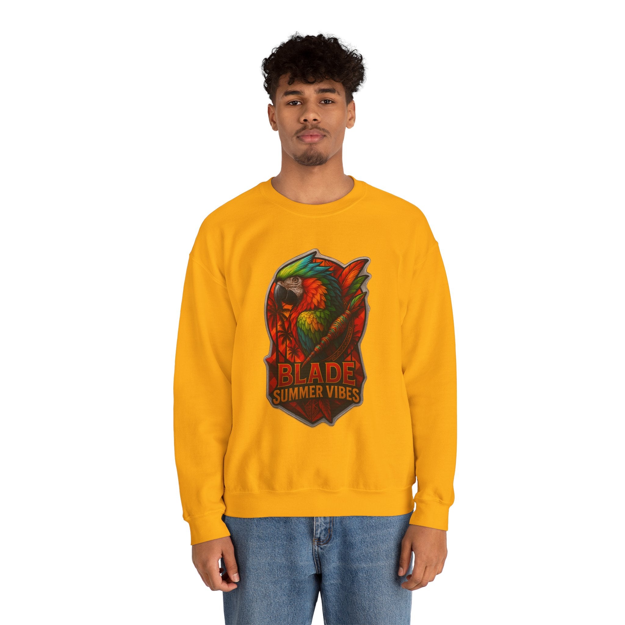 Aztec Parrot Unisex Crewneck Sweater