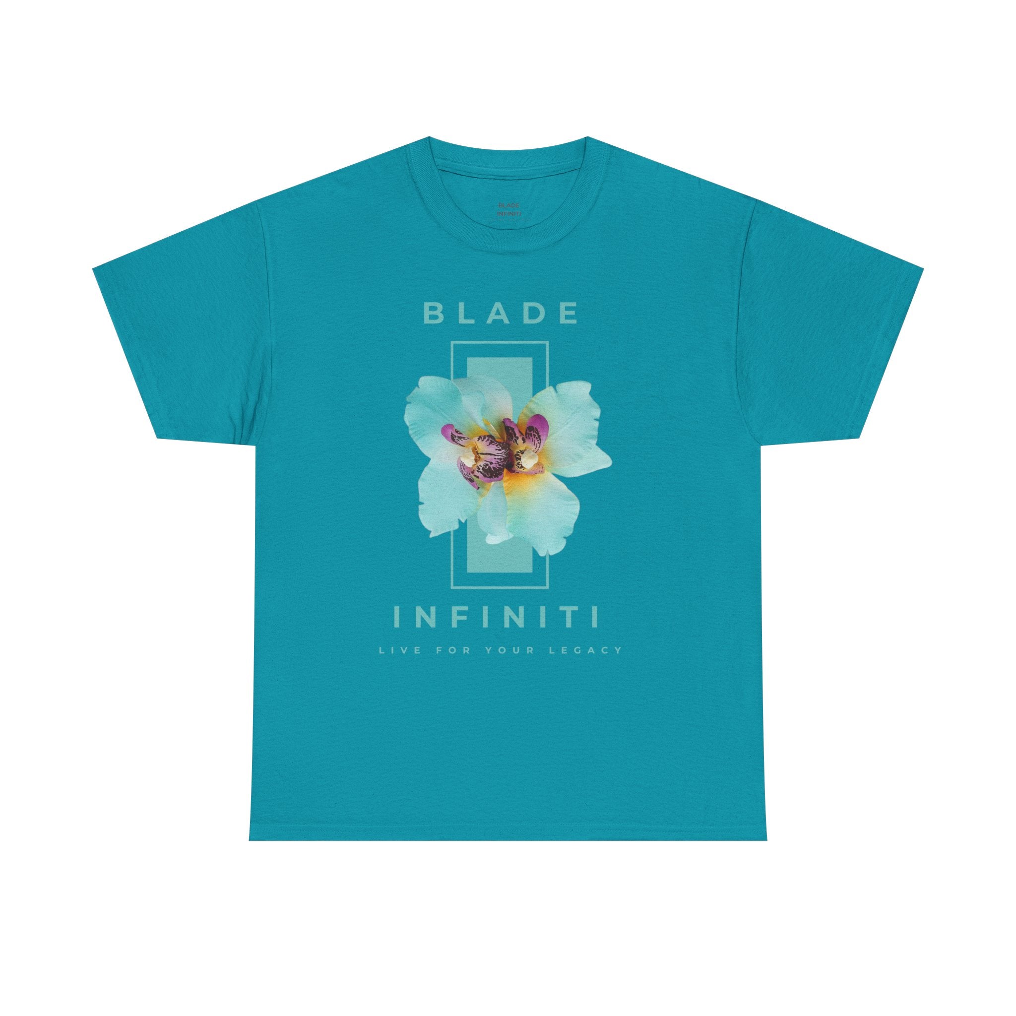 Essence of Infiniti Light Aqua Floral T-Shirt