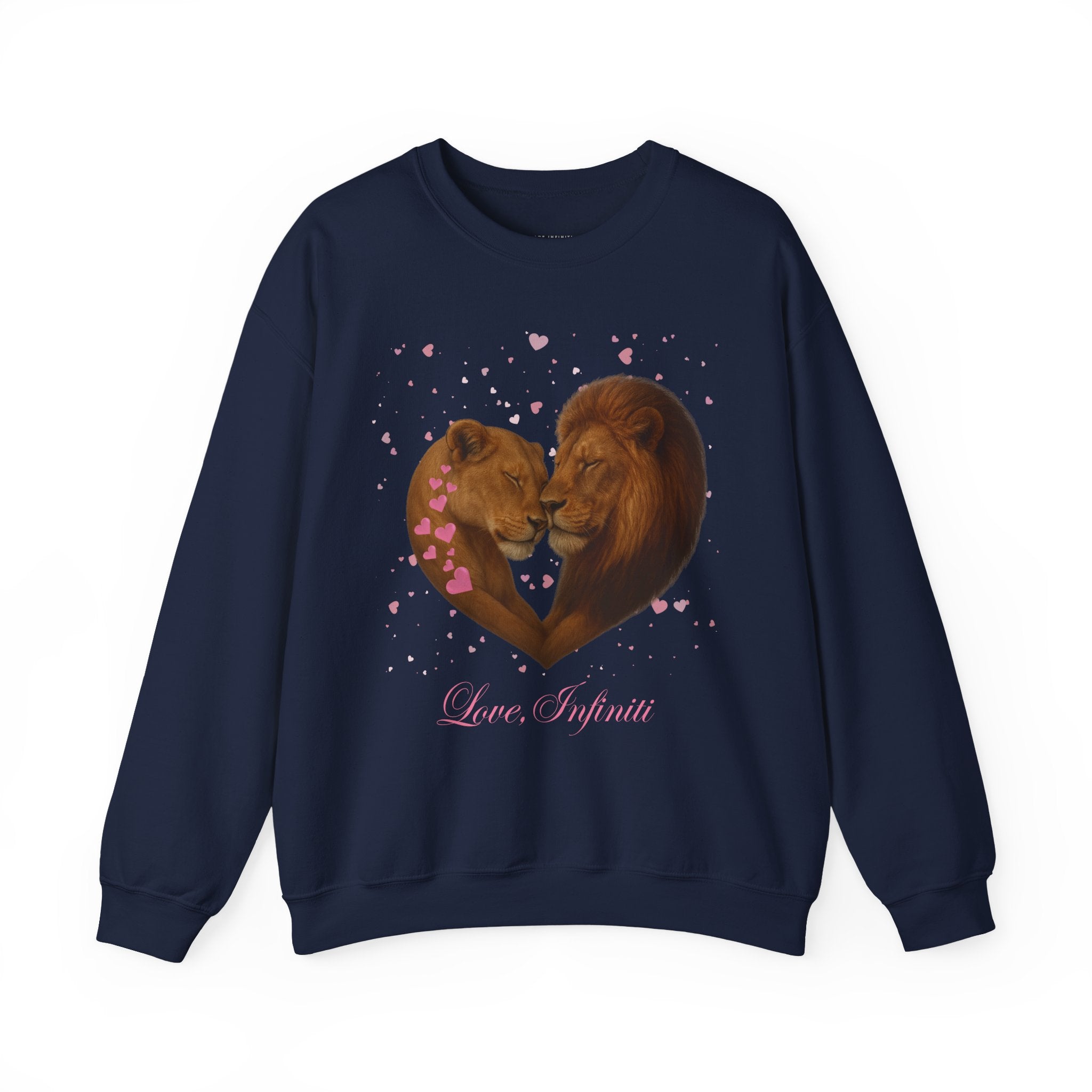 Lion Hearts - Love, Infiniti Unisex Crewneck Sweater