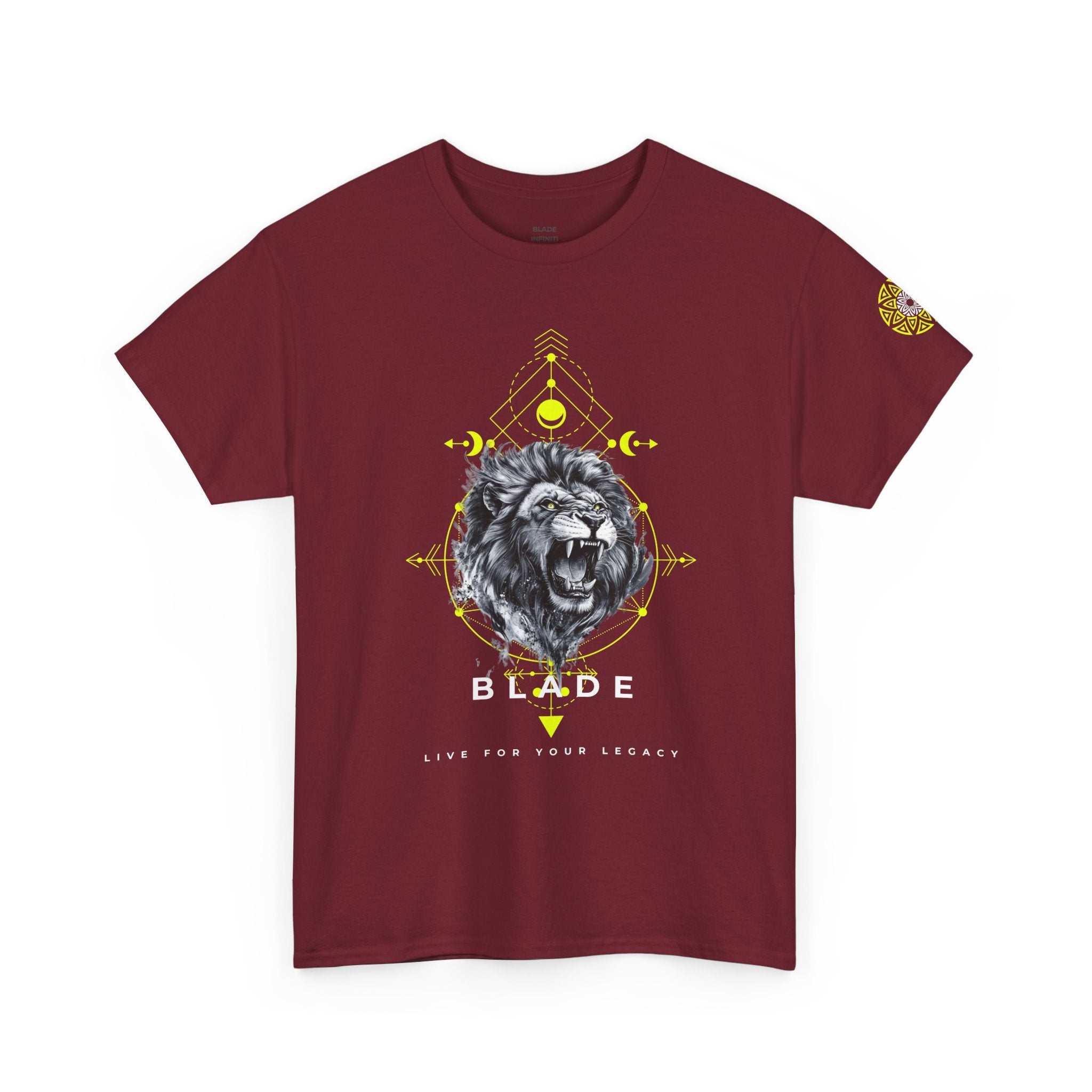 Geometric King White TX Lion T-Shirt
