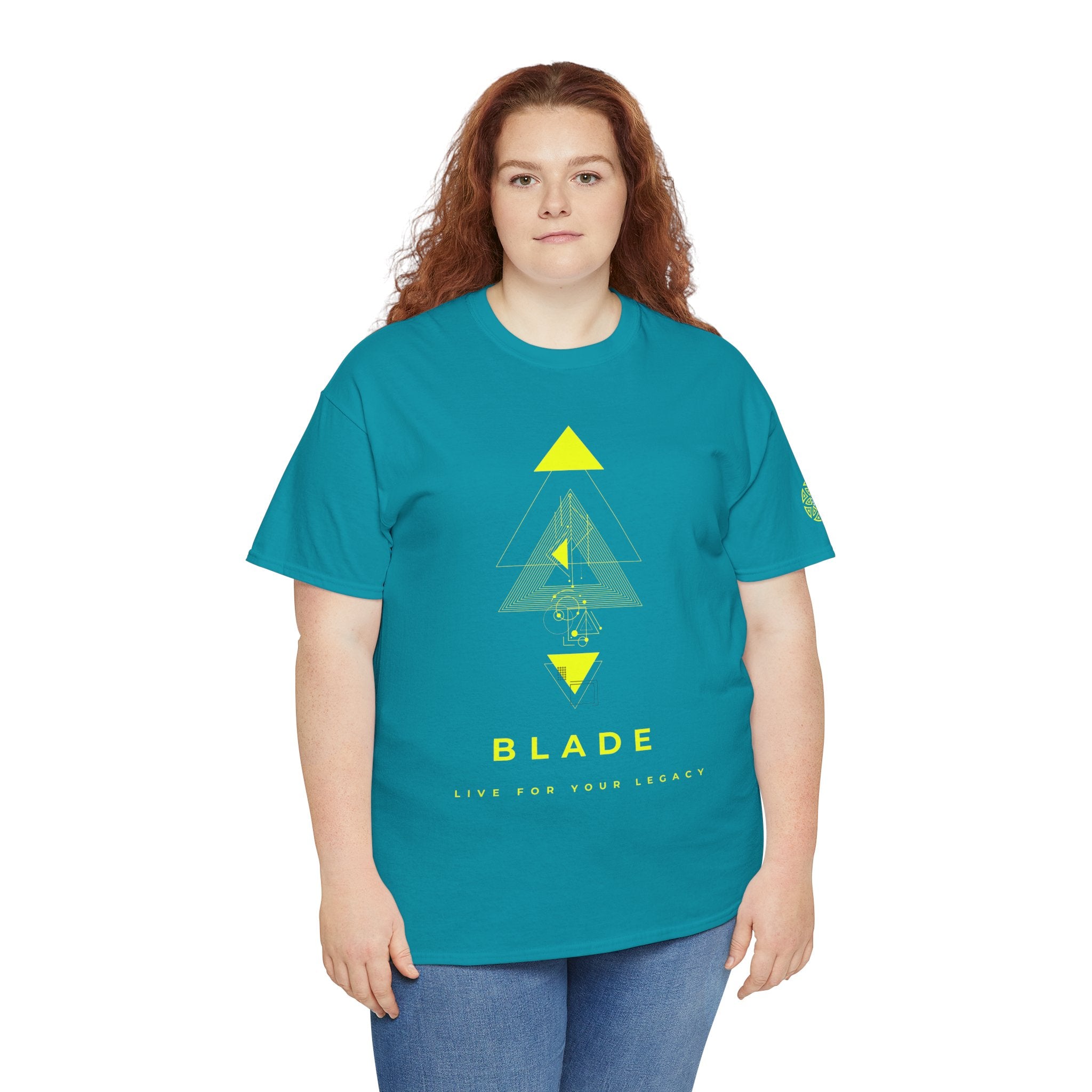 Geometric Odyssey Neon Green TX T-Shirt