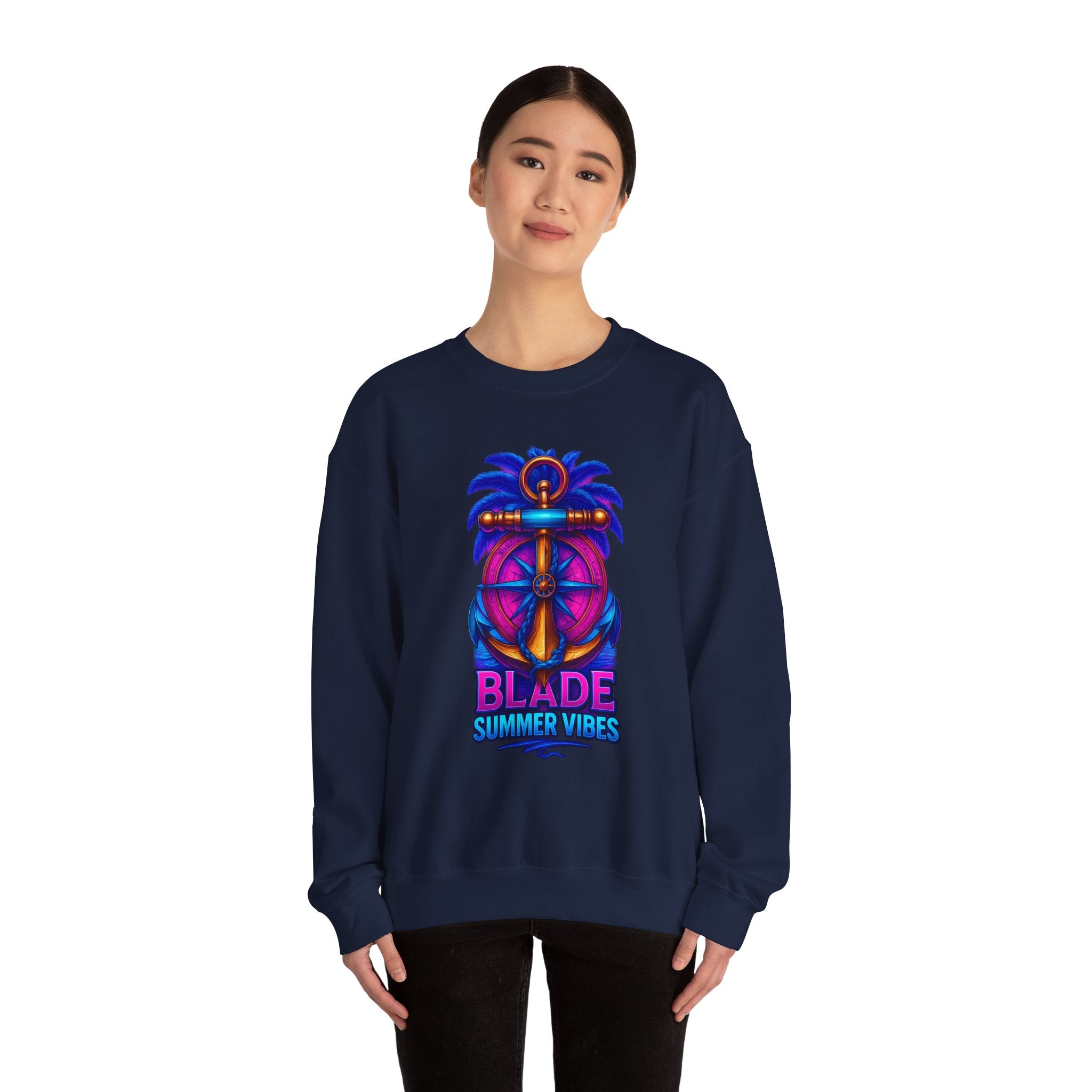 Anchor Compass Unisex Crewneck Sweater