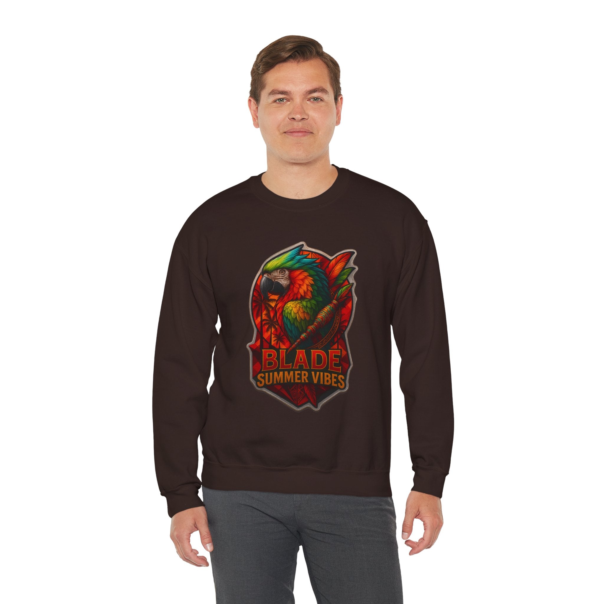 Aztec Parrot Unisex Crewneck Sweater