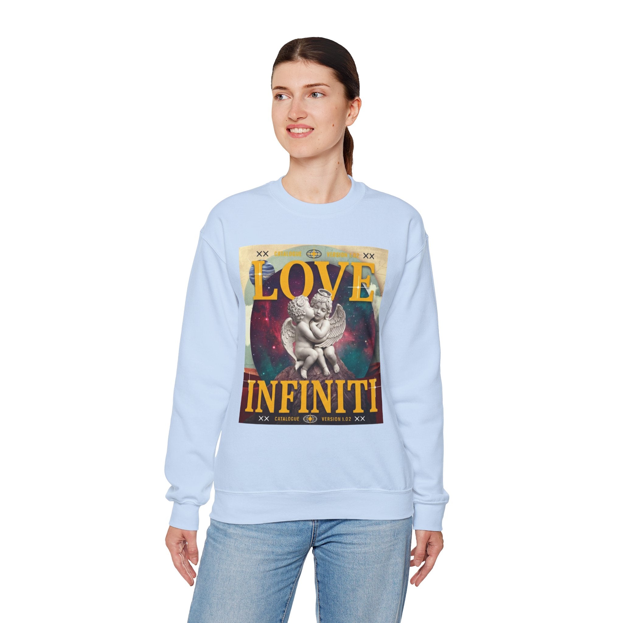 Celestial Love, Infiniti Unisex Crewneck Sweater