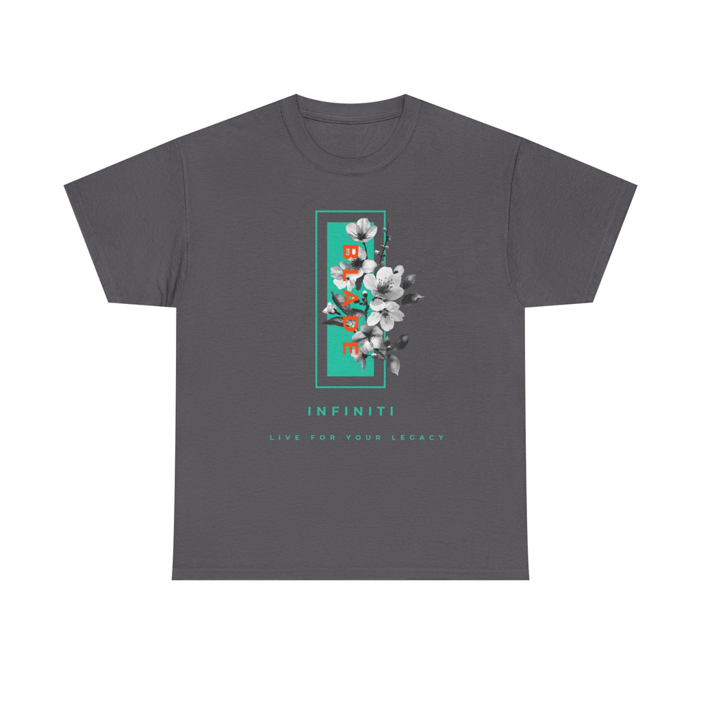 Bloom Bae Teal/Orange Floral T-Shirt