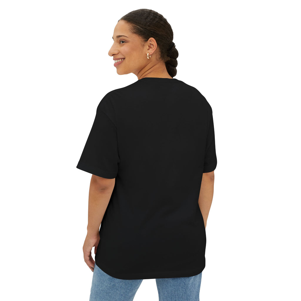 Geometric Odyssey Pink/Green Oversized Boxy T-Shirt