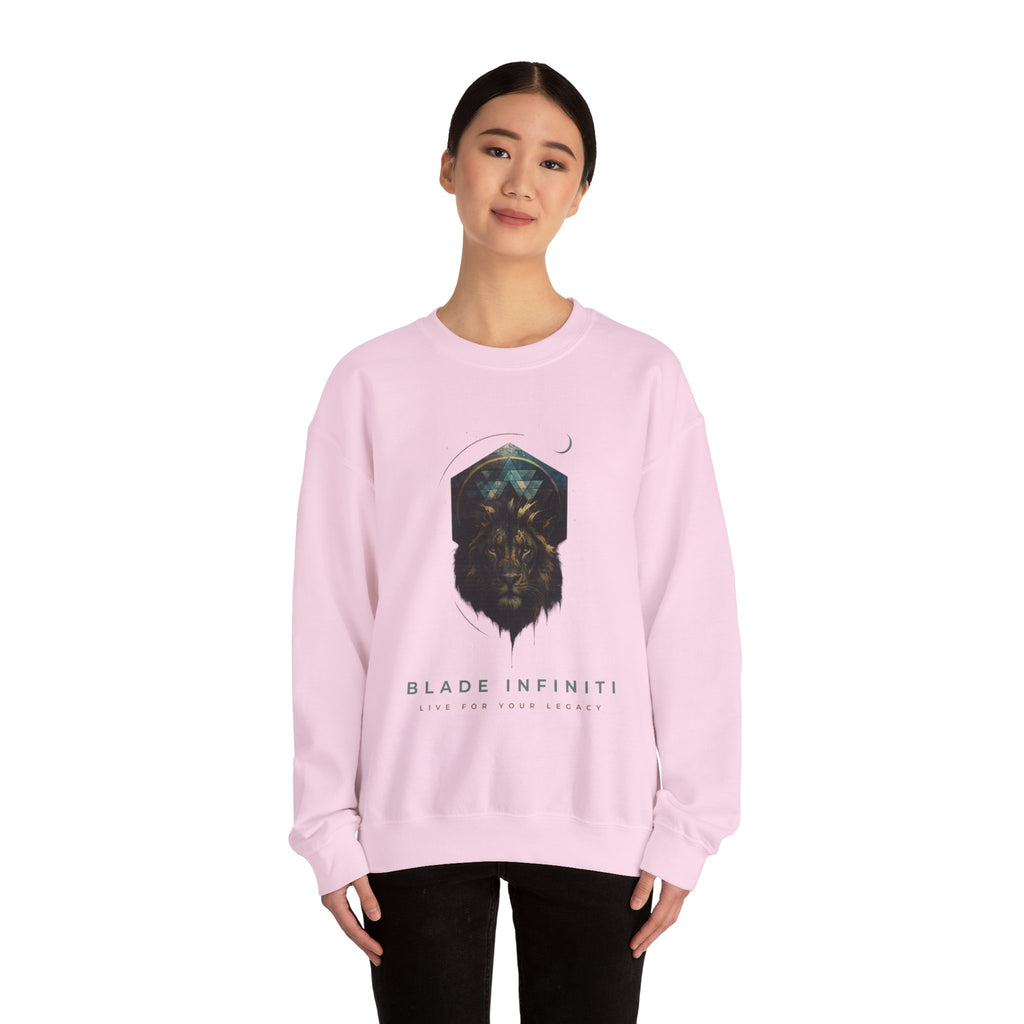 Galactic Lion Unisex Crewneck Sweater