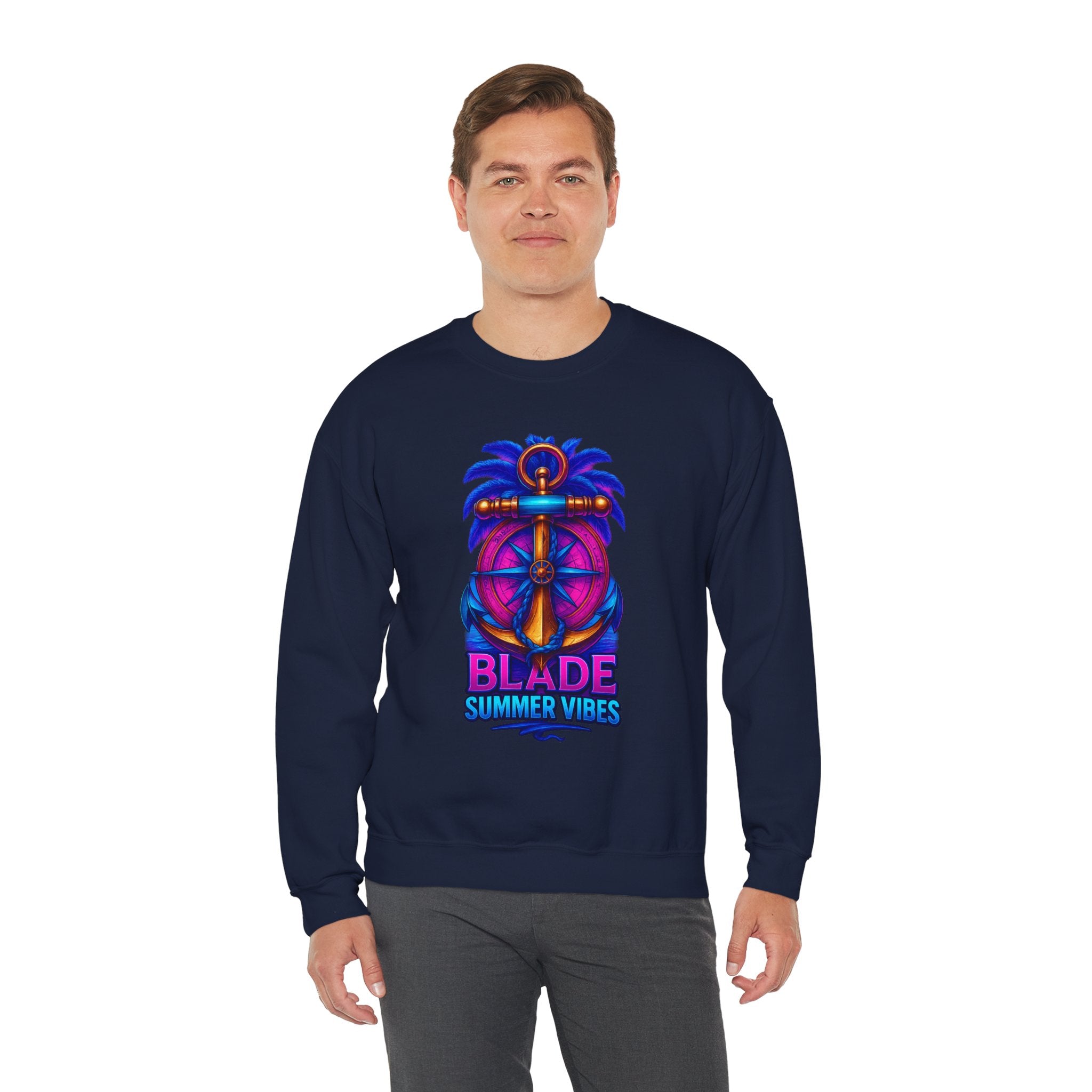 Anchor Compass Unisex Crewneck Sweater