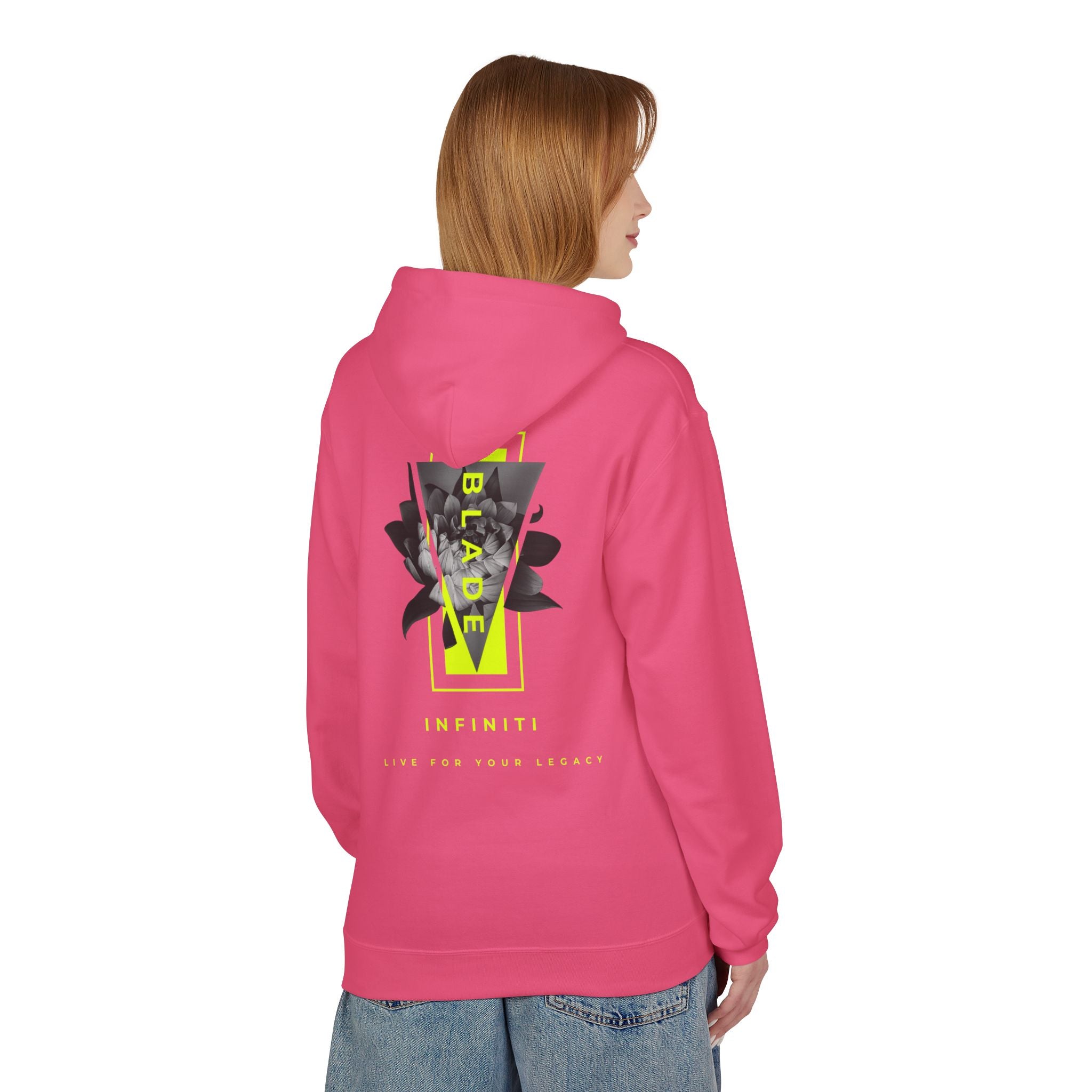 Flora Essence Neon Green Version 2 TX Floral Hoodie