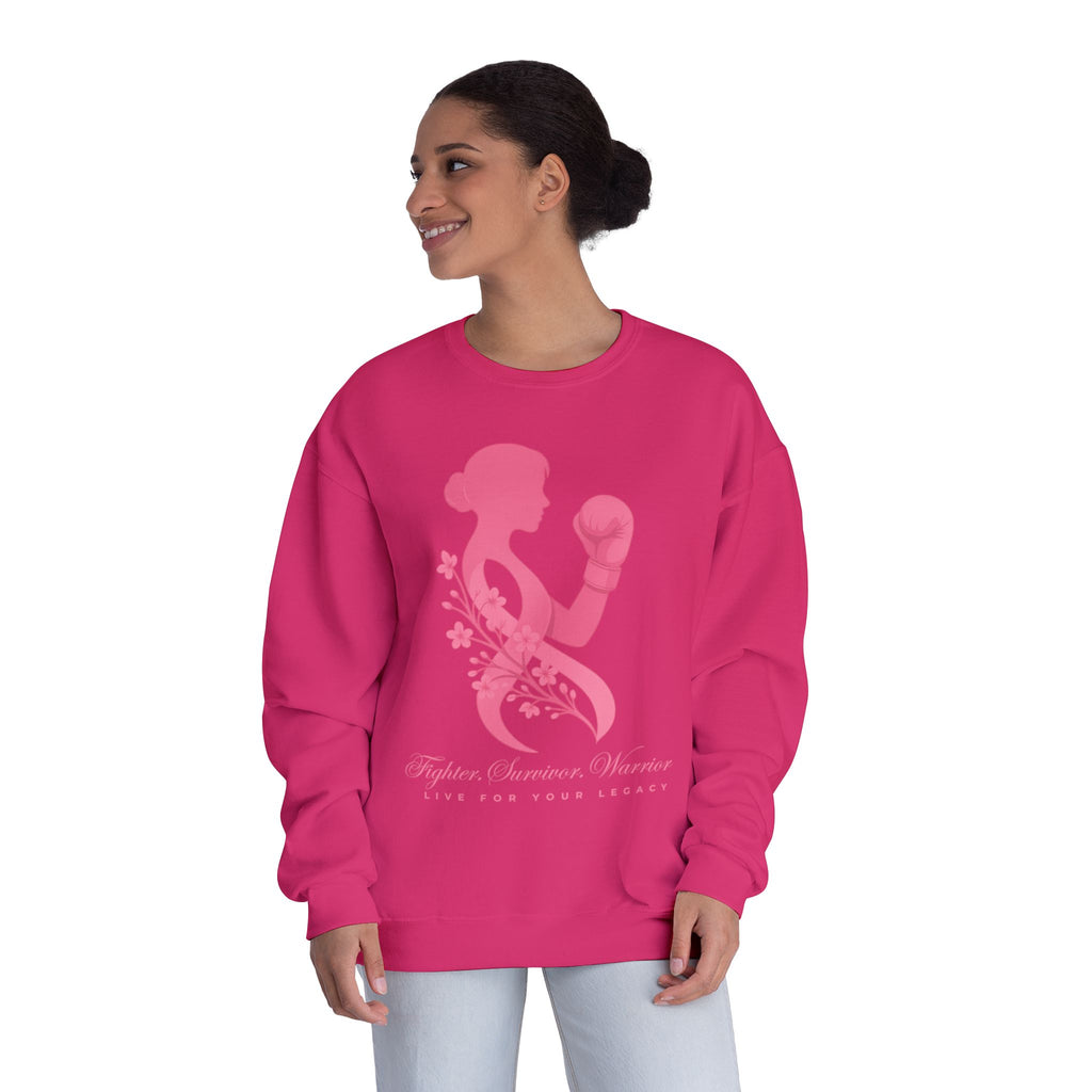 Fighter. Survivor. Warrior | Breast Cancer Sweatshirt/Sweater