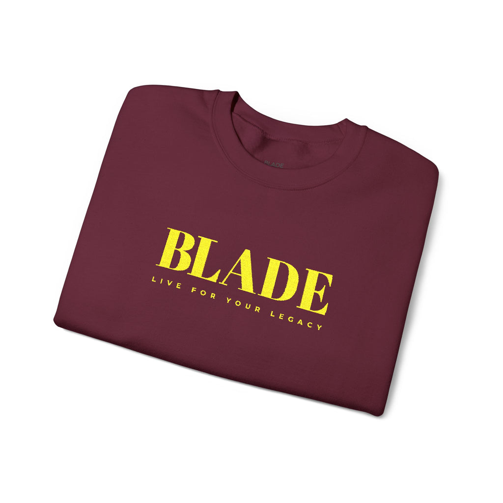 Embroidered Blade Legacy Crewneck Sweater