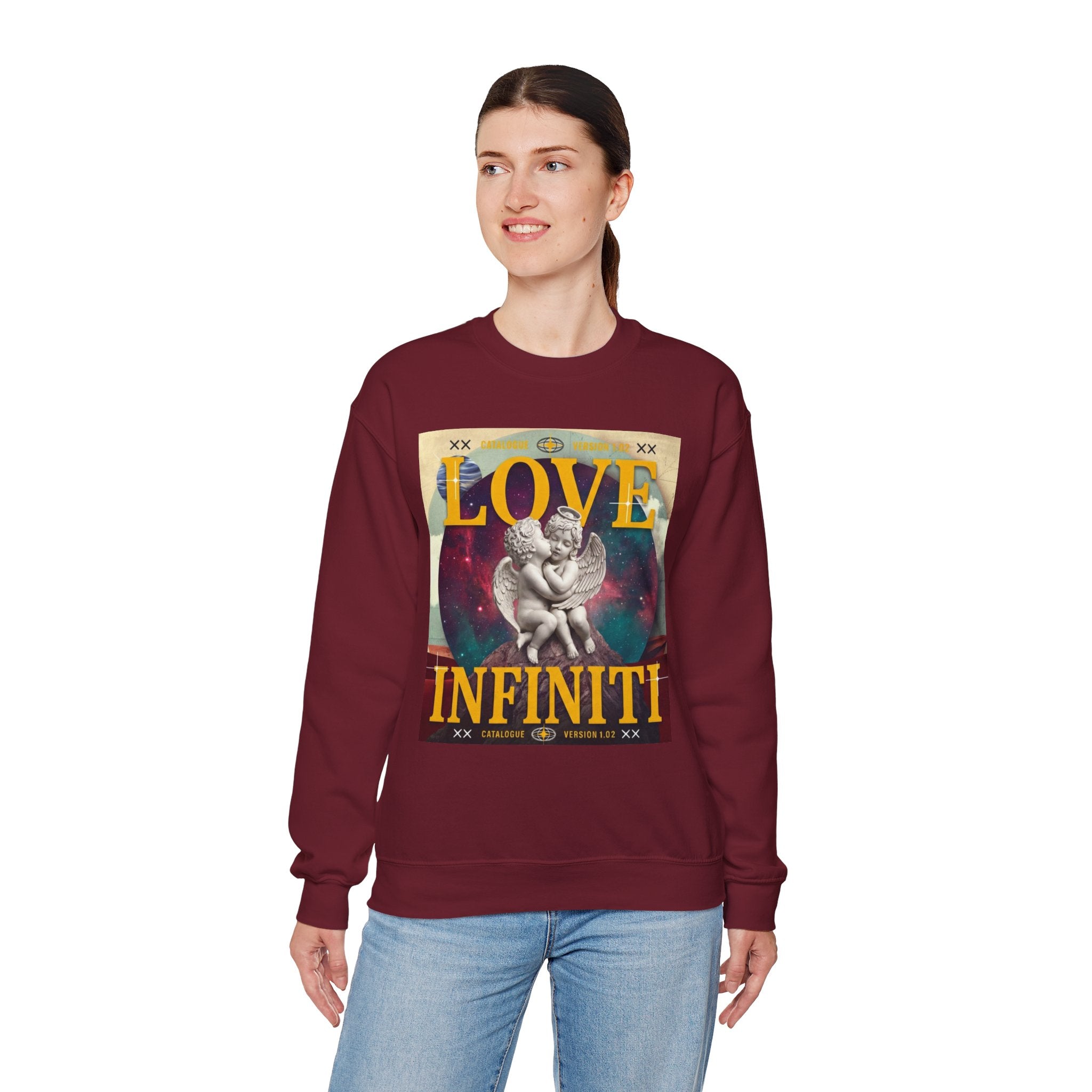 Celestial Love, Infiniti Unisex Crewneck Sweater