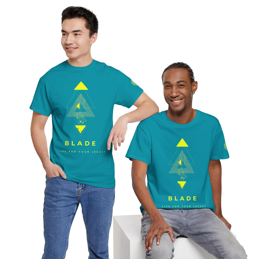Geometric Odyssey Neon Green TX T-Shirt