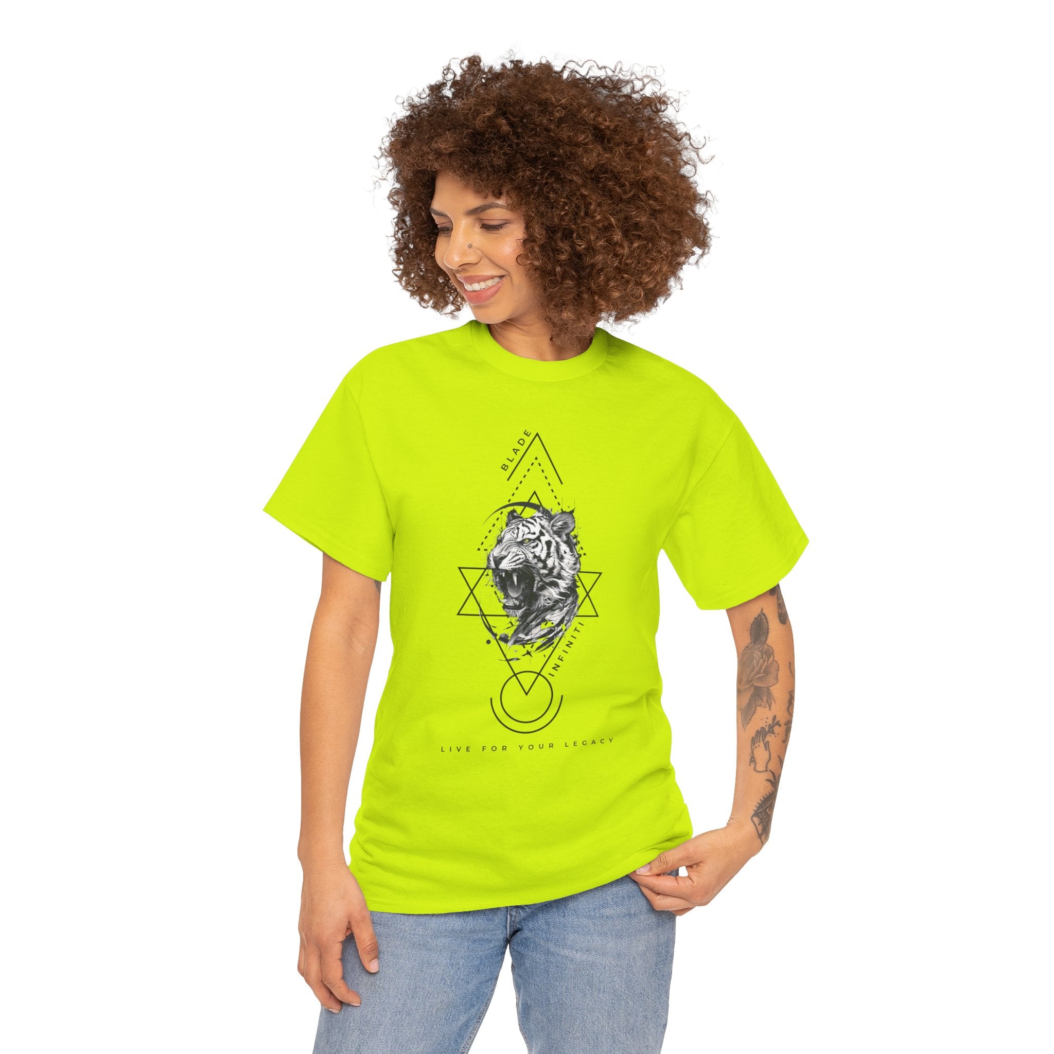 Geometric King Black TX Tiger T-Shirt