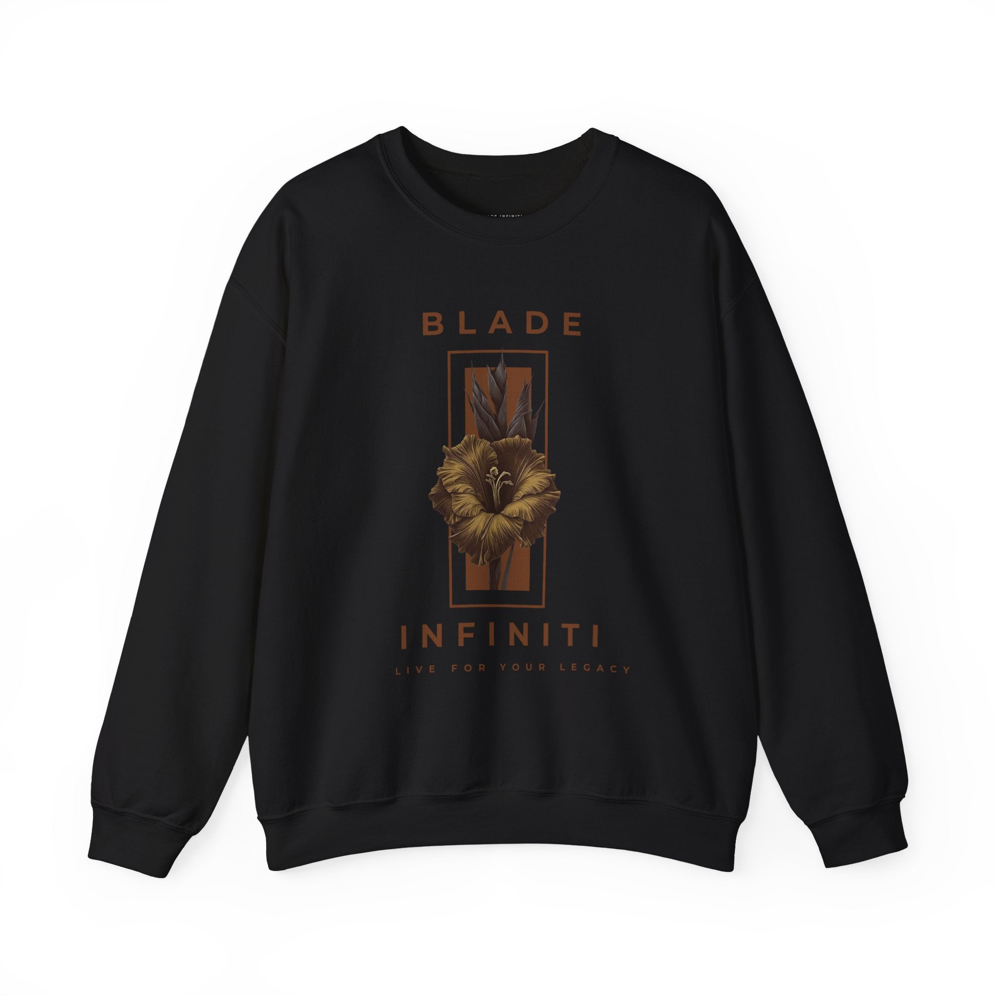 Essence of Infiniti Brown Floral Unisex Crewneck Sweater
