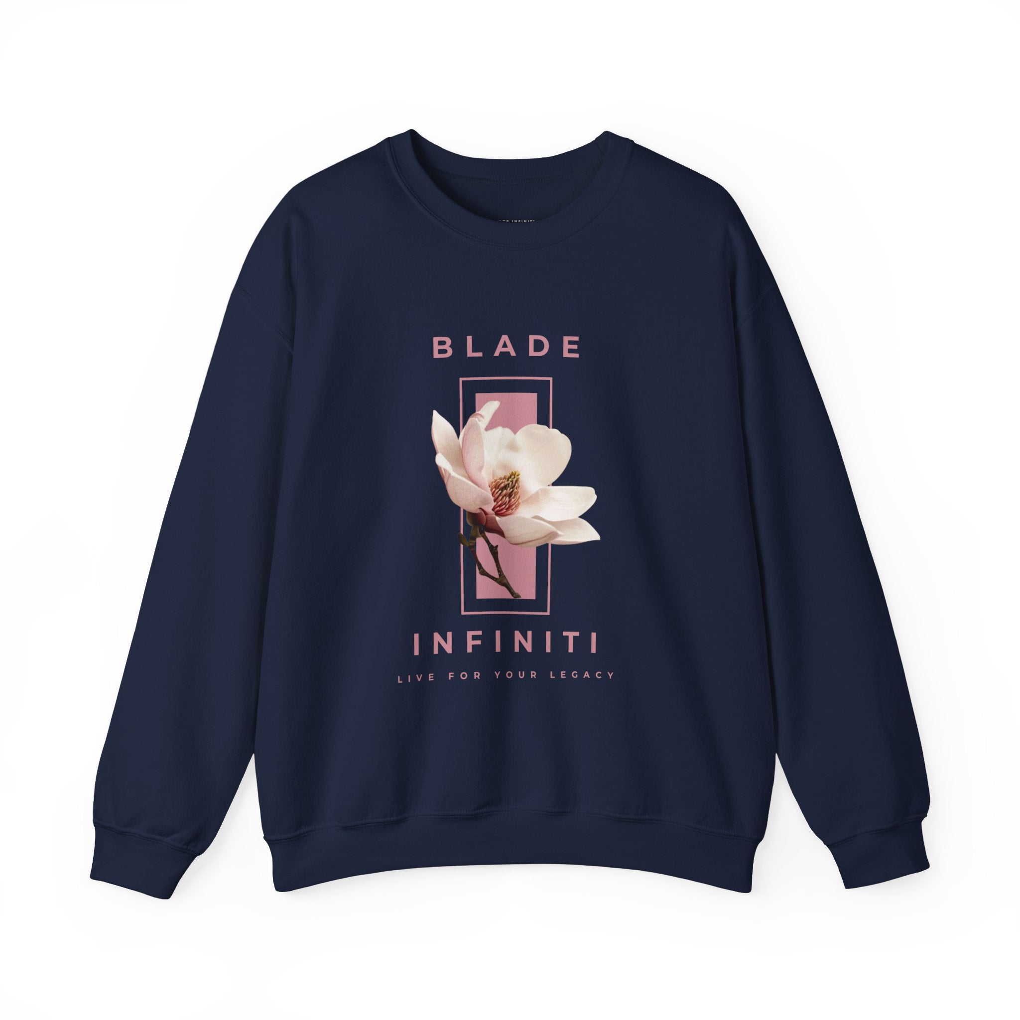 Essence of Infiniti Pink/Cream Floral Crewneck Sweater
