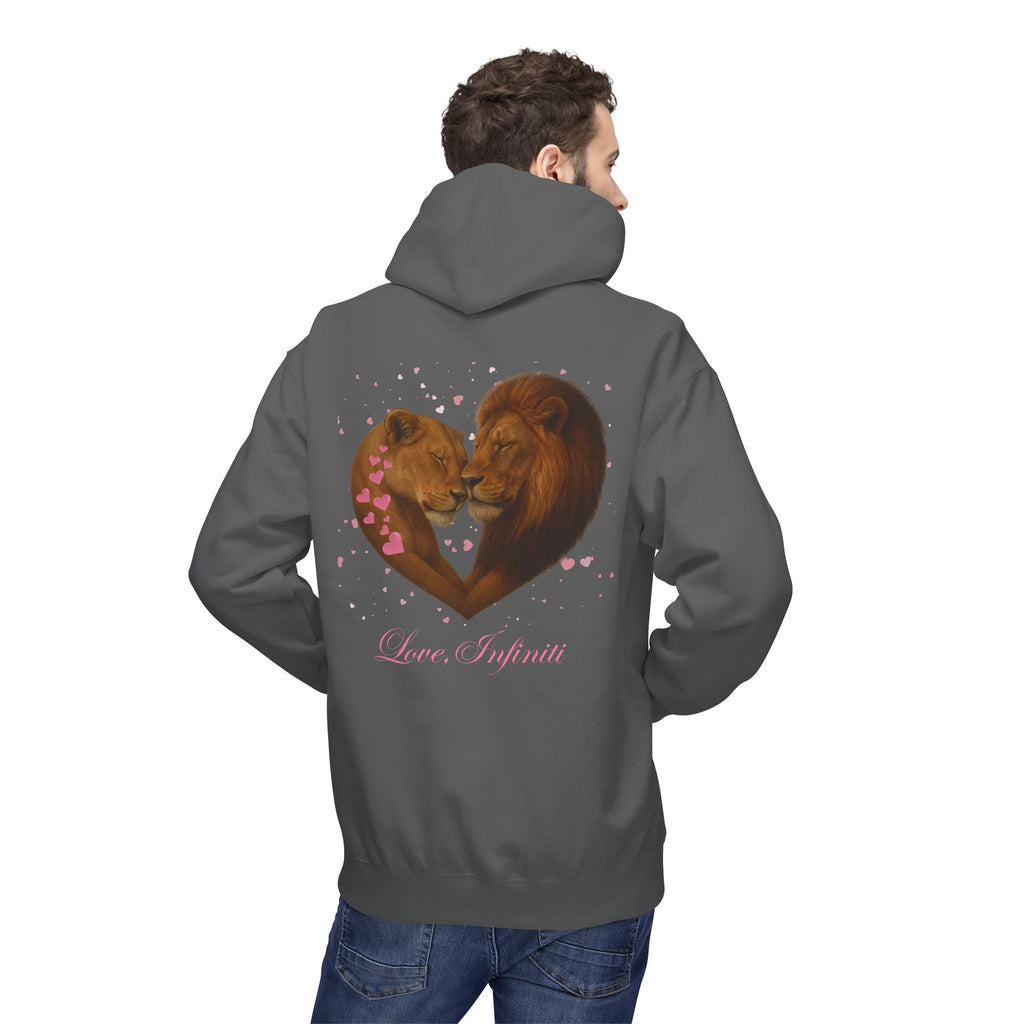 Lion Hearts - Love, Infiniti Unisex Hoodie
