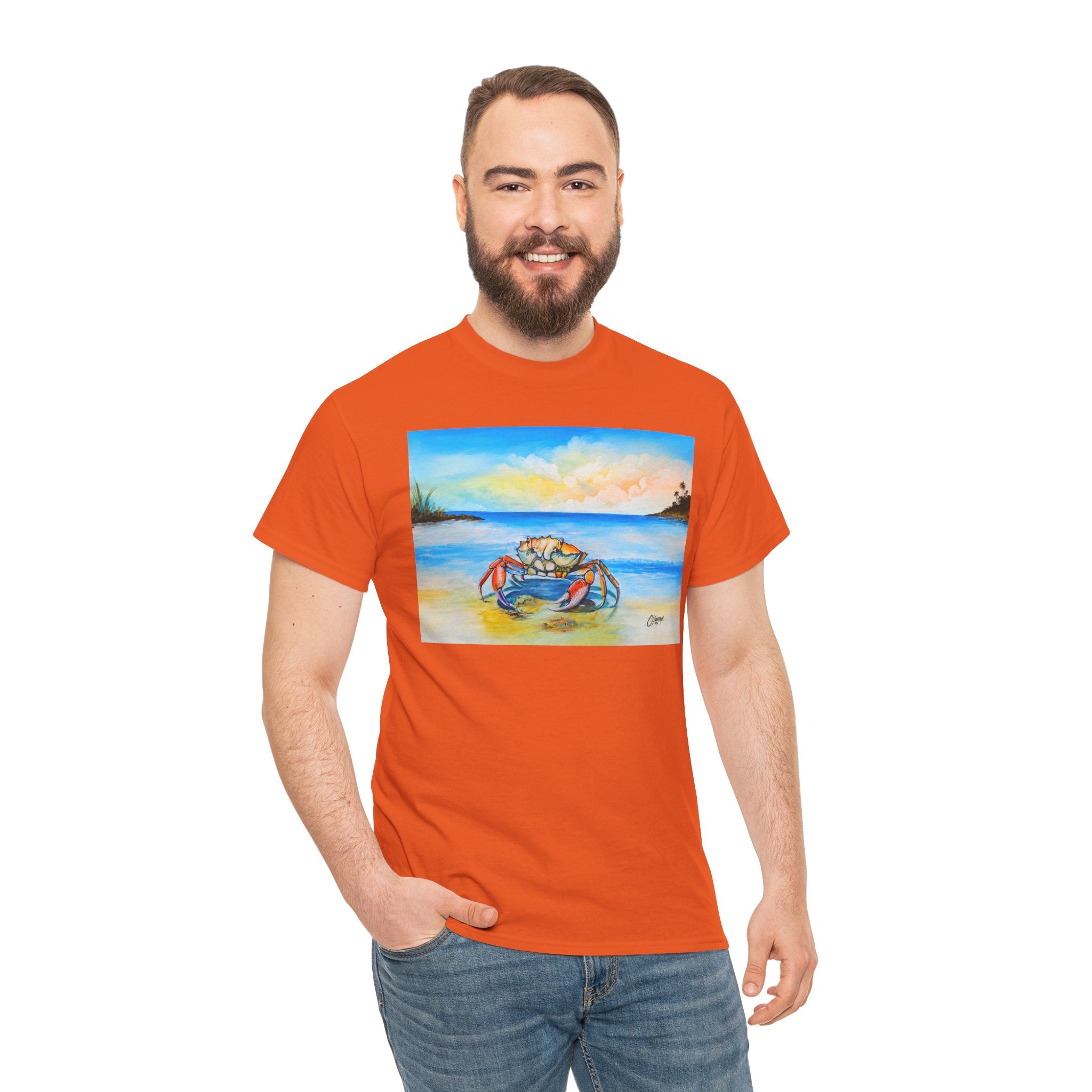 Coastal Crab Beach Sunset T-Shirt
