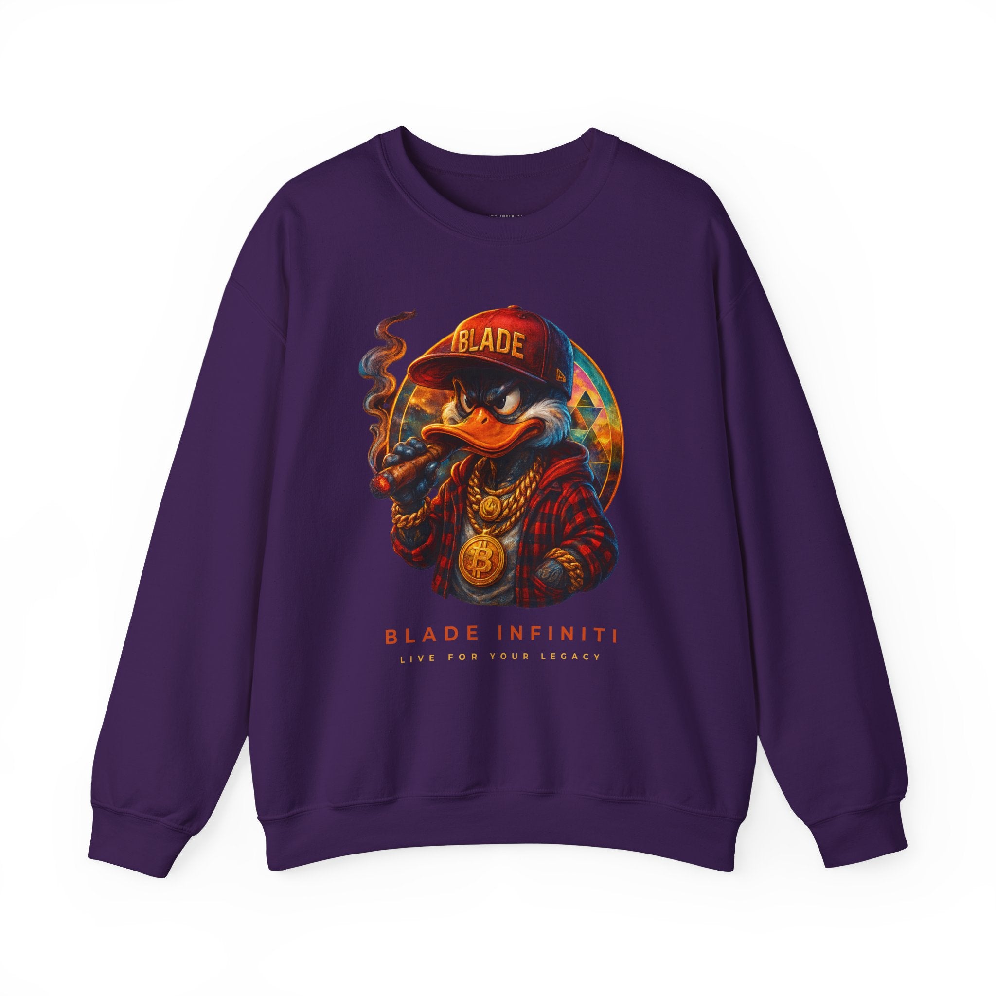 Galactic Weed/Pot Duck Unisex Crewneck Sweater