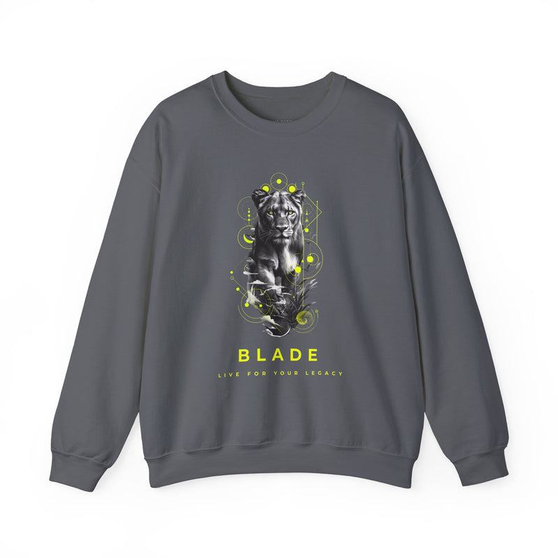 Geometric Reign Panther Unisex Crewneck Sweater