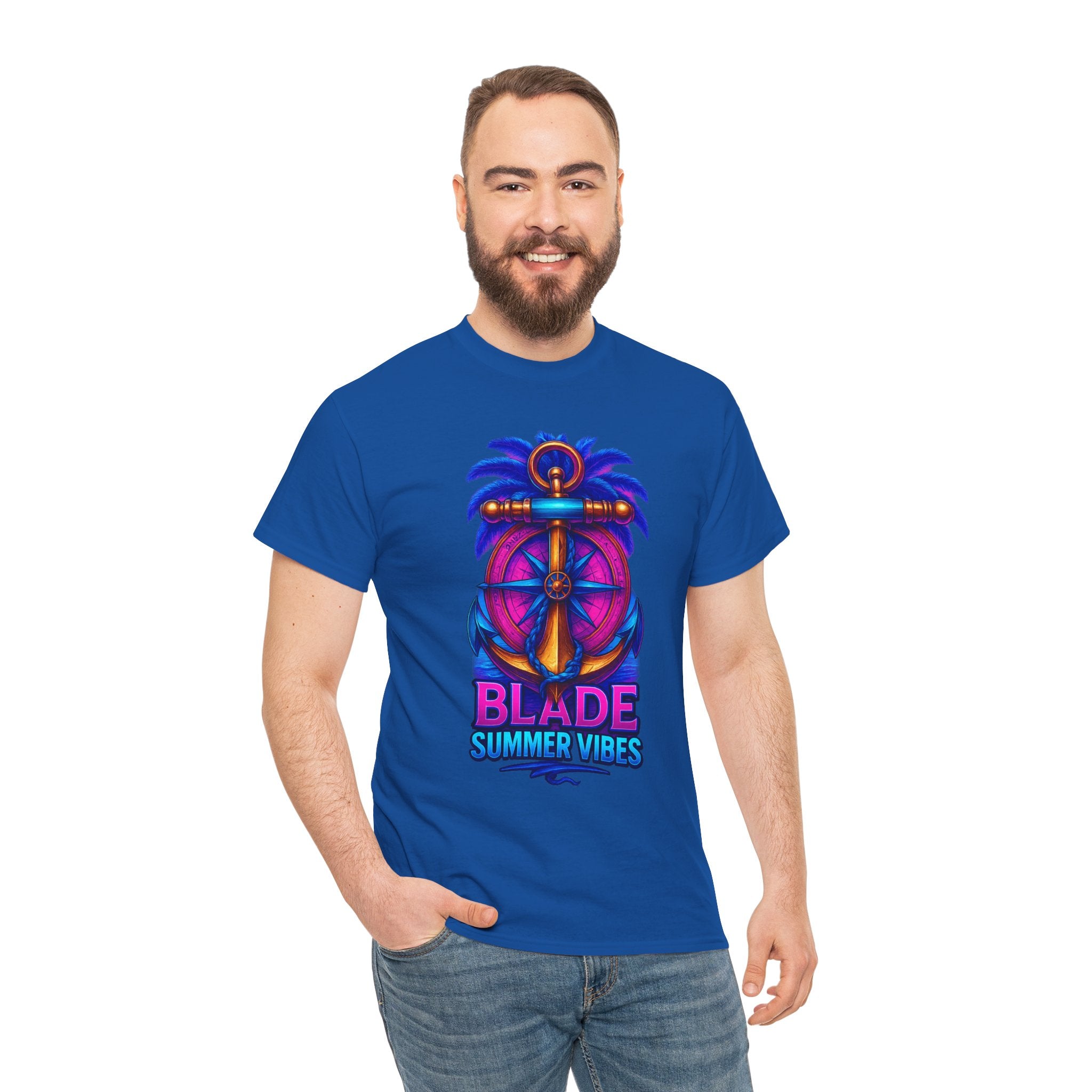 Anchor Compass Multi Blue/Pink T-Shirt