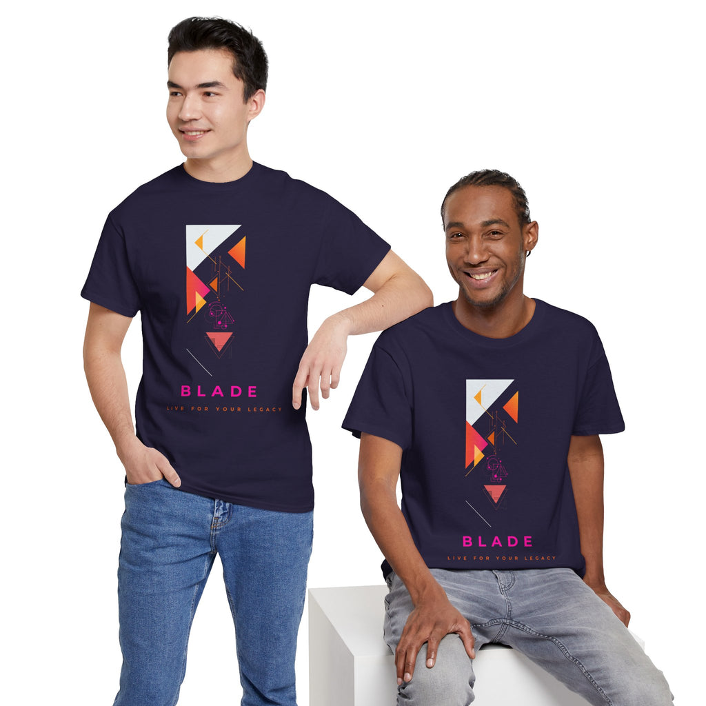 Geometric Odyssey  Pink/Orange T-Shirt