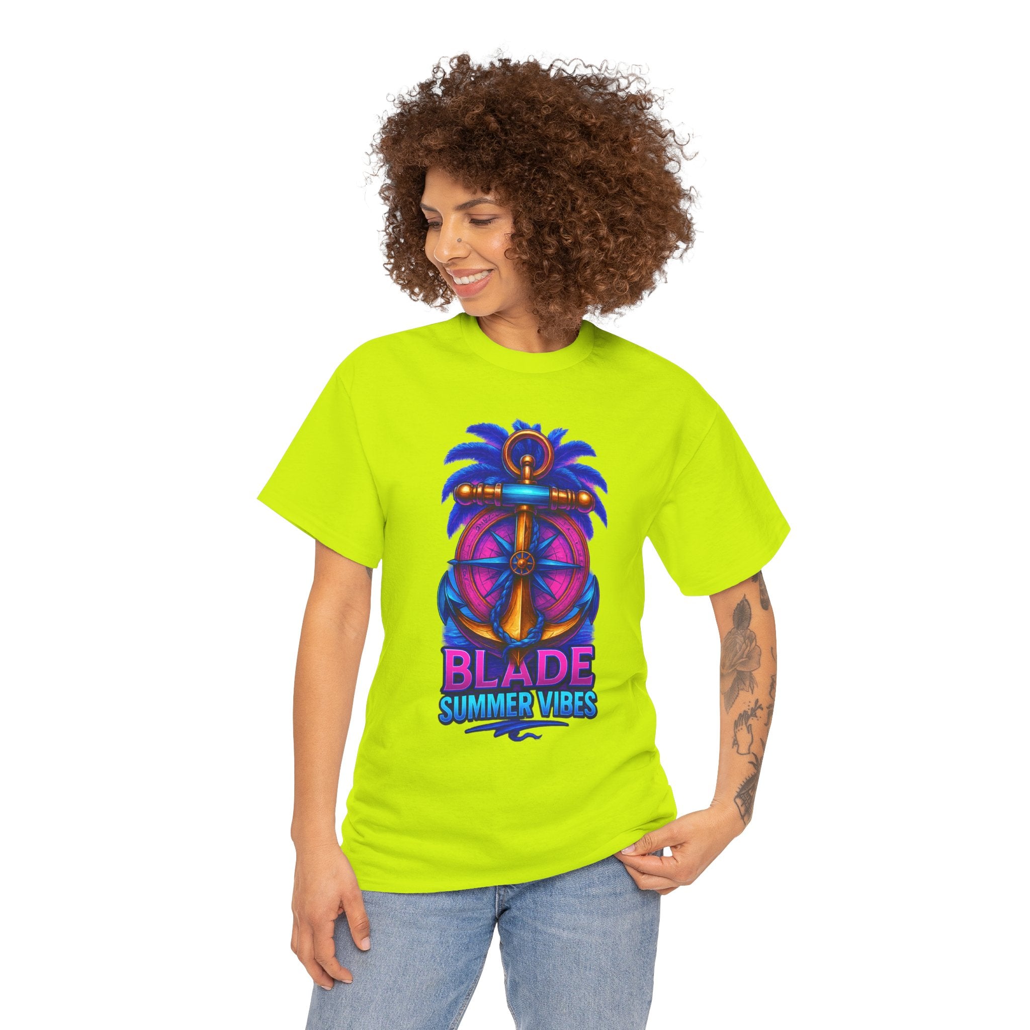 Anchor Compass Multi Blue/Pink T-Shirt