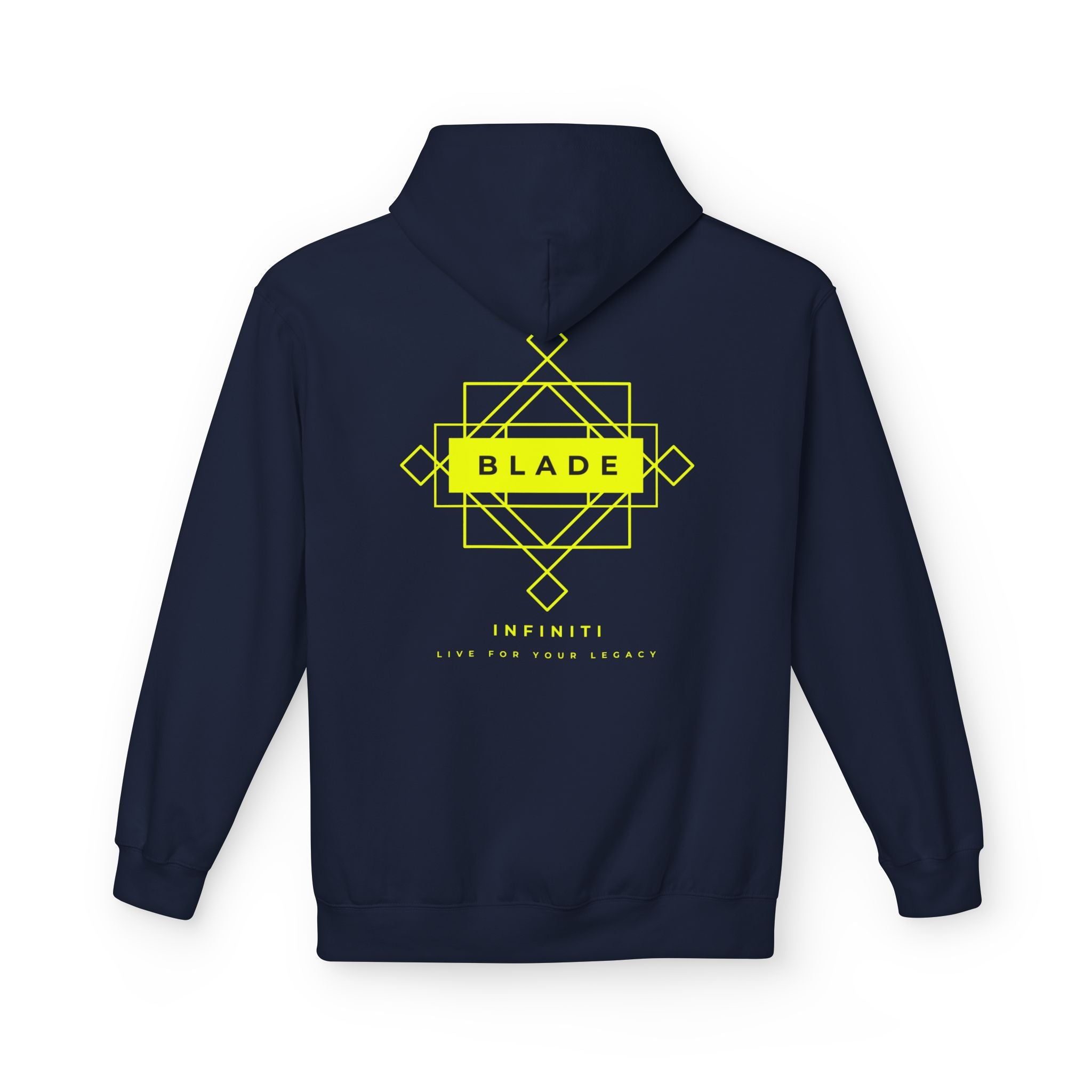 Geometric Infiniti Neon Green Hoodie