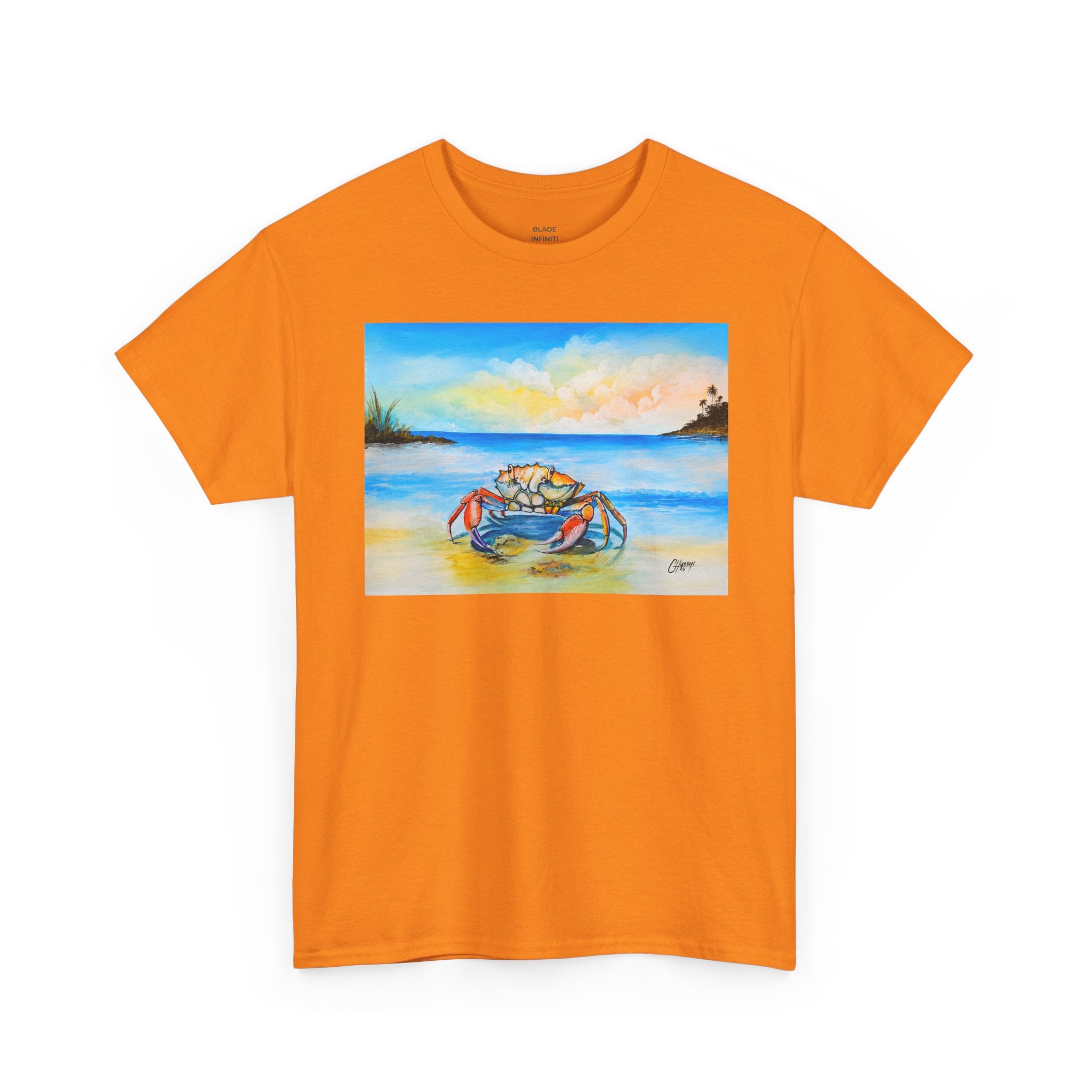 Coastal Crab Beach Sunset T-Shirt