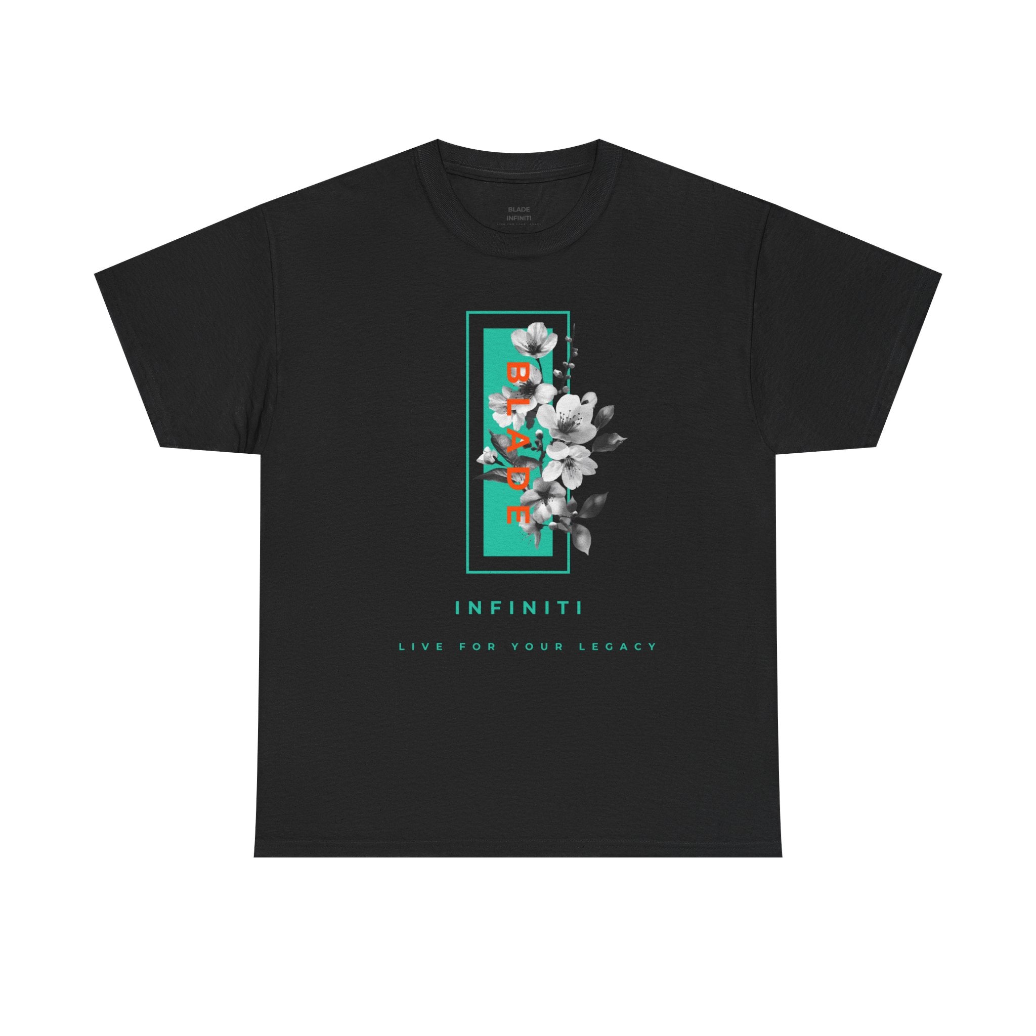Bloom Bae Teal/Orange Floral T-Shirt