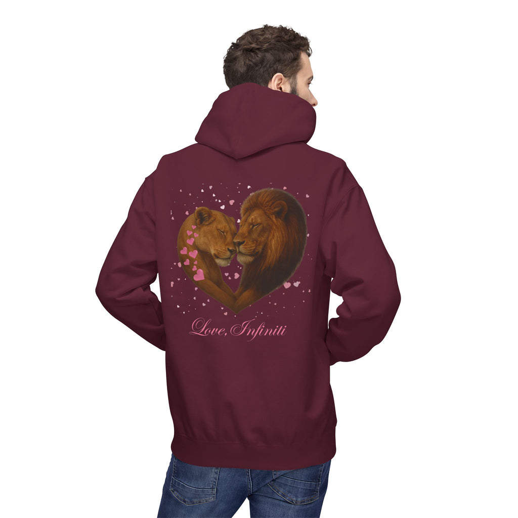 Lion Hearts - Love, Infiniti Unisex Hoodie