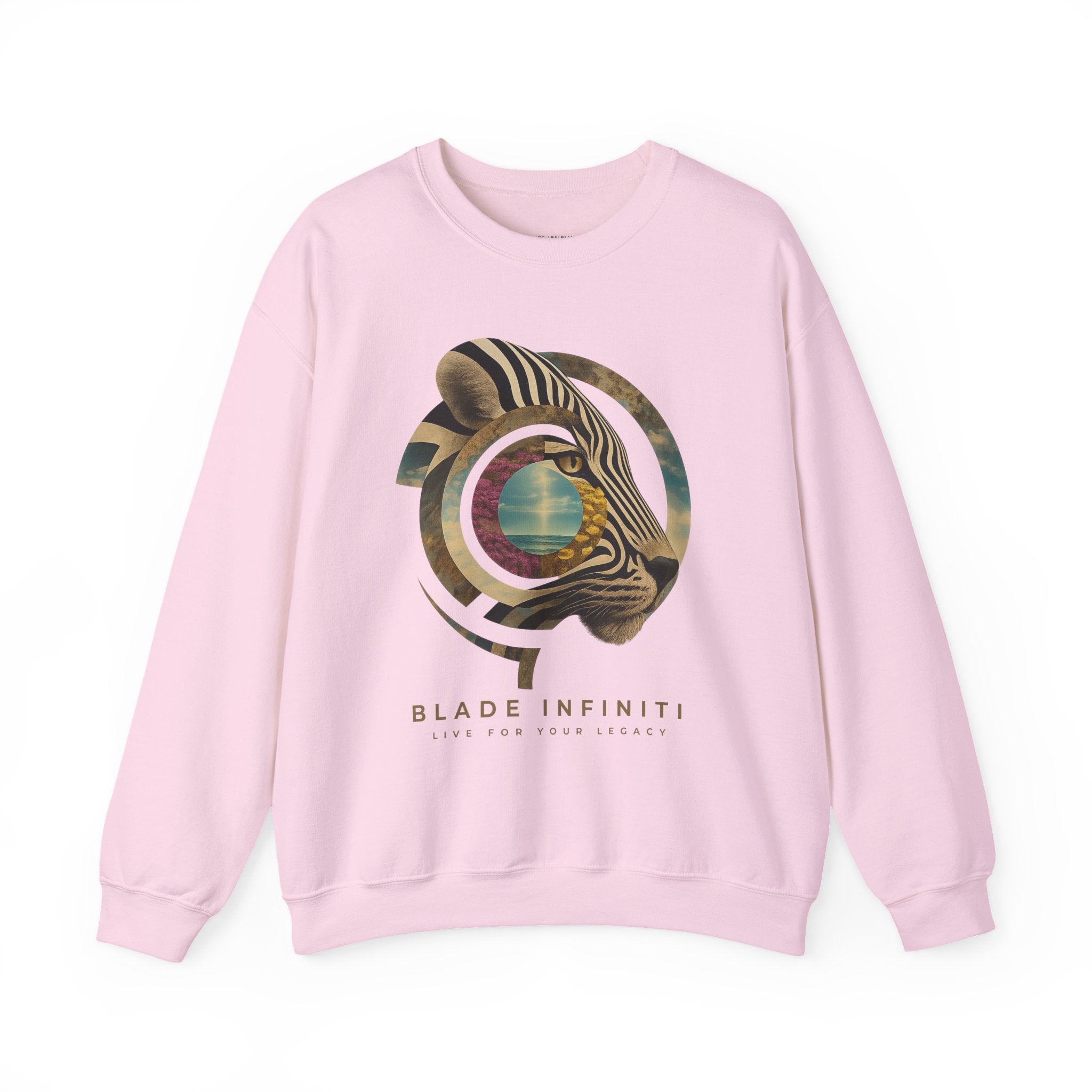 Safari Bloom Tiger Unisex Crewneck Sweater