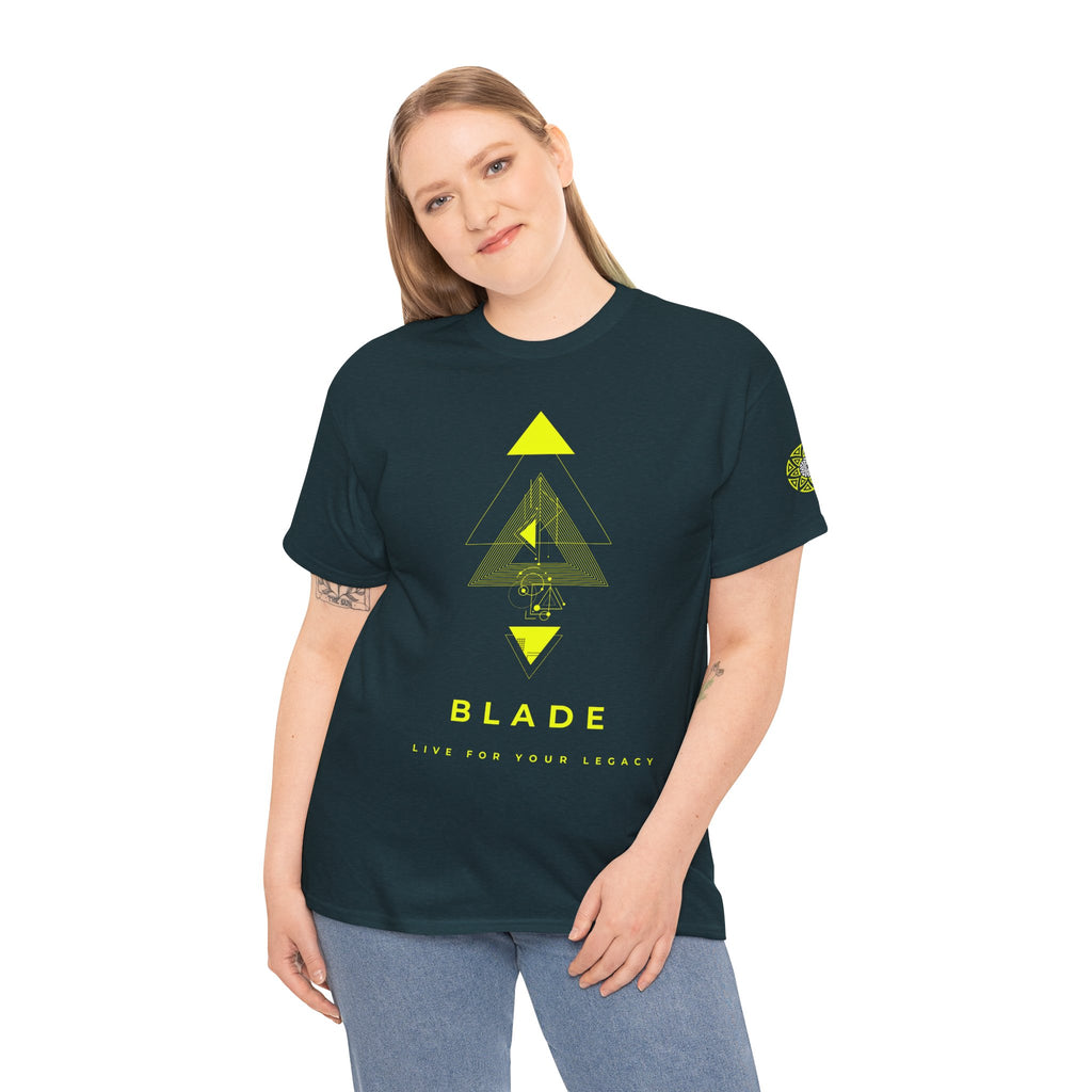 Geometric Odyssey Neon Green TX T-Shirt
