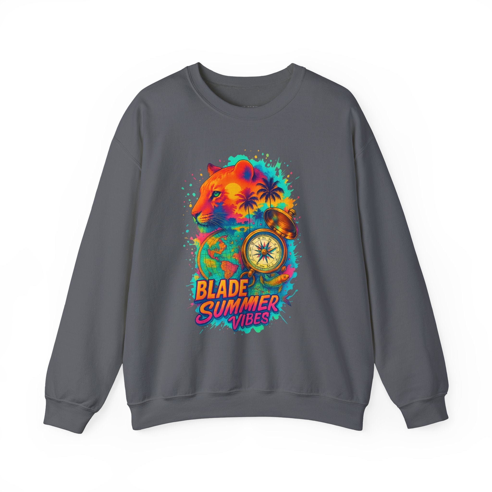 Primal Palms V1 Lion Unisex Crewneck Sweater