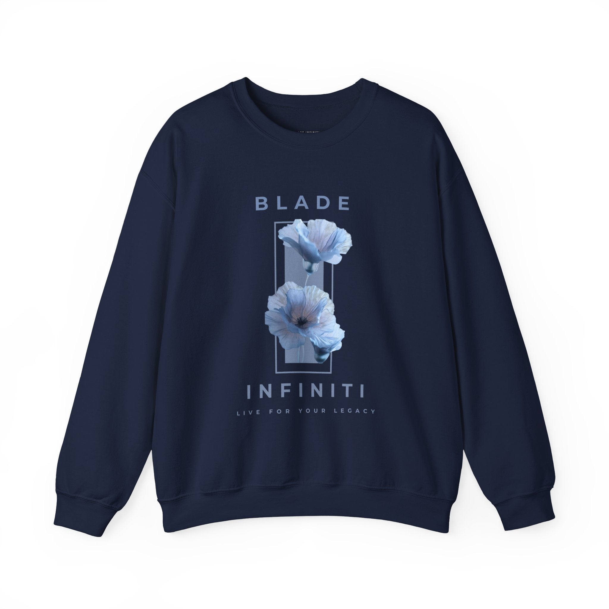 Essence of Infiniti Mint/Blue Floral Unisex Crewneck Sweater
