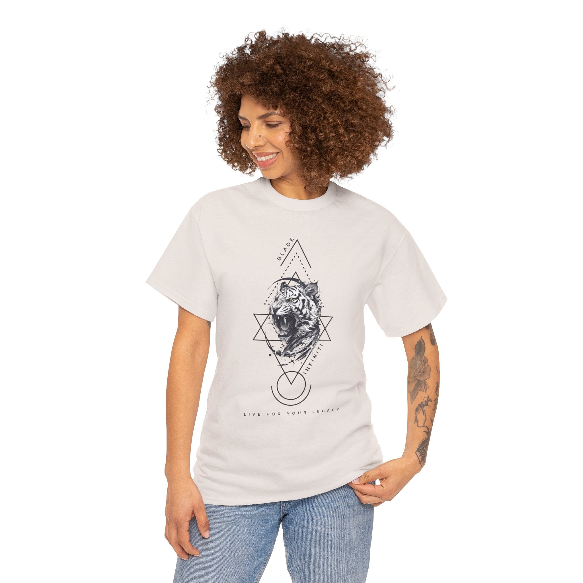 Geometric King Black TX Tiger T-Shirt