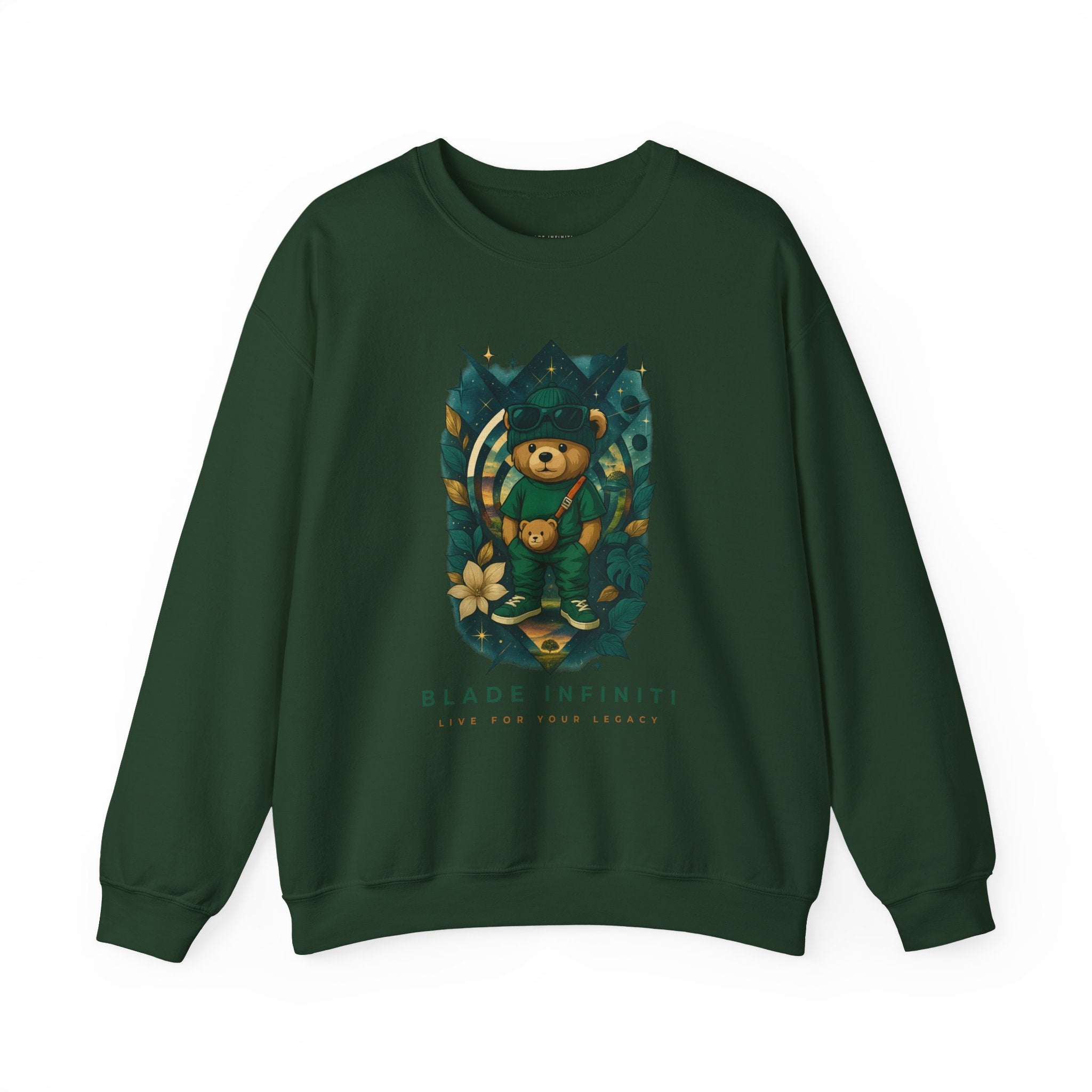 Galactic Teddy Bear V1 Unisex Crewneck Sweater