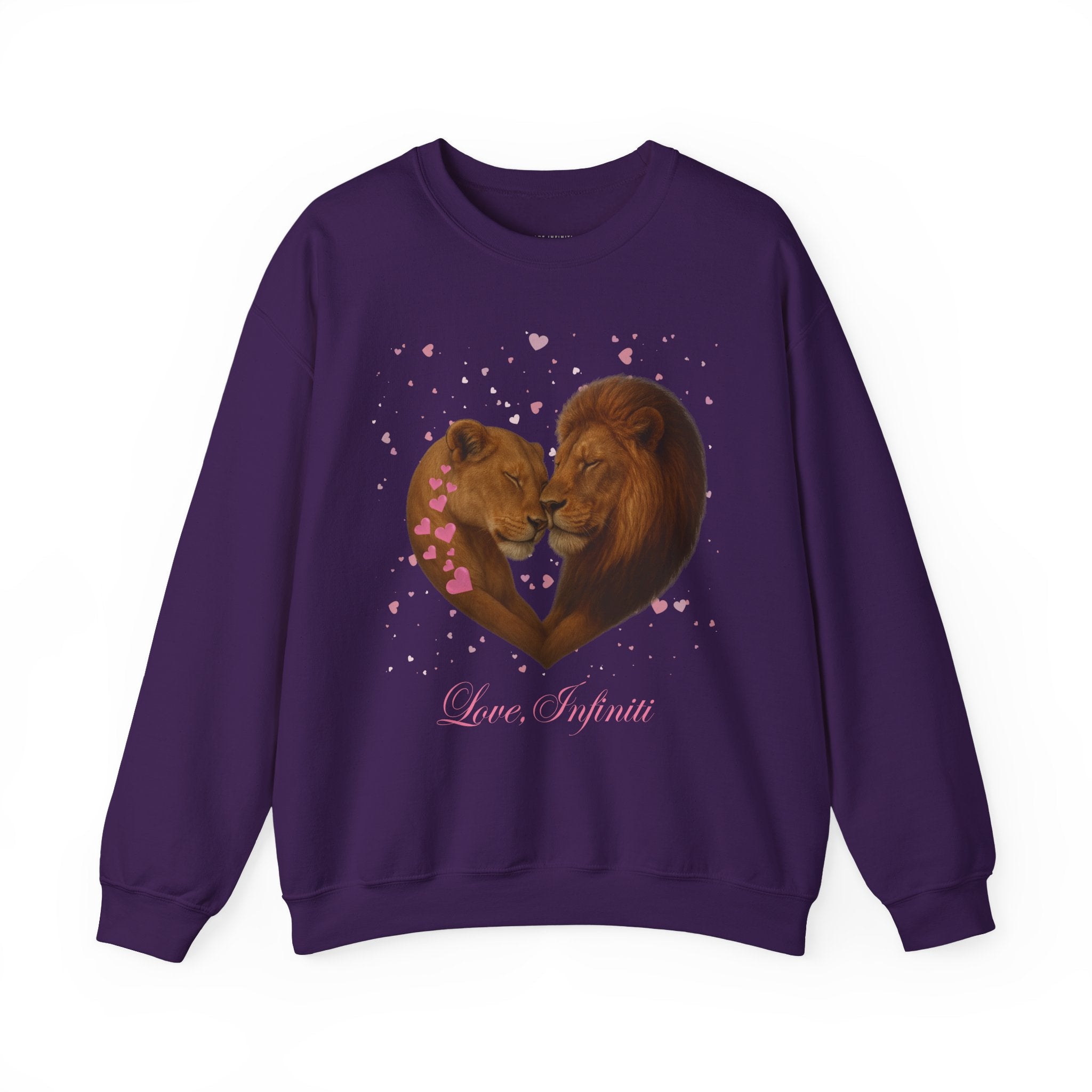 Lion Hearts - Love, Infiniti Unisex Crewneck Sweater
