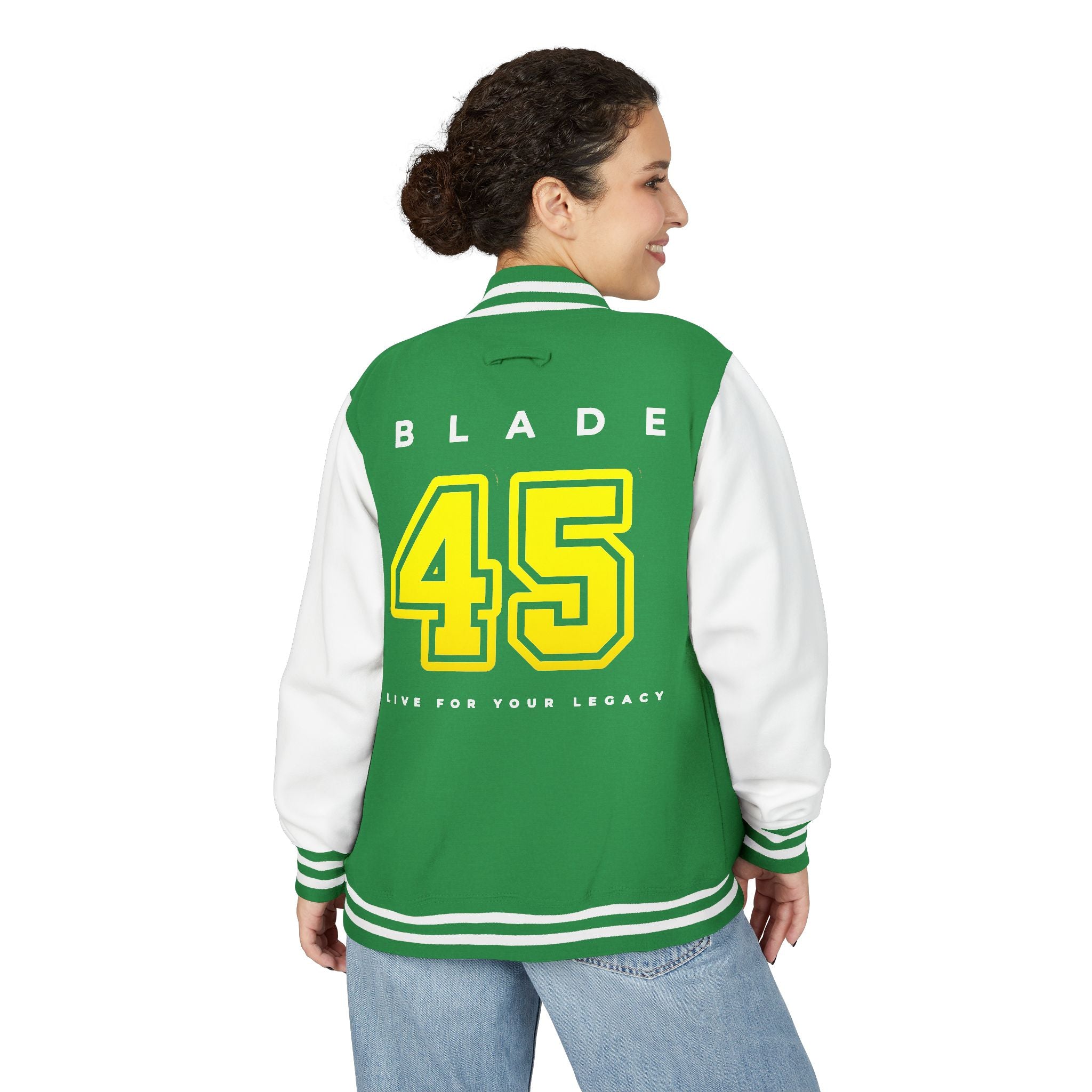 Blade 45 Golden Yellow/White Letterman Jacket