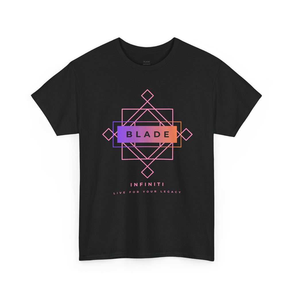 Geometric Infiniti Pink/Purple/Orange Ombre T-Shirt