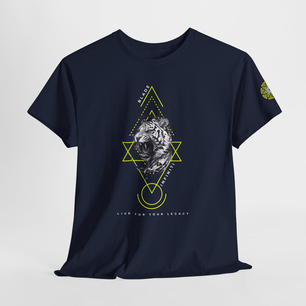 Geometric King Neon Green Tiger T-Shirt