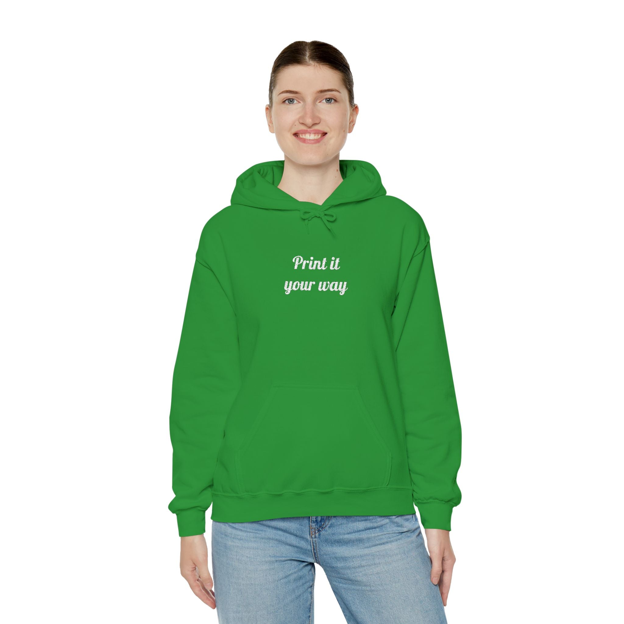 Custom Embroidered Unisex Hoodie – Ethically Sourced Cotton Blend