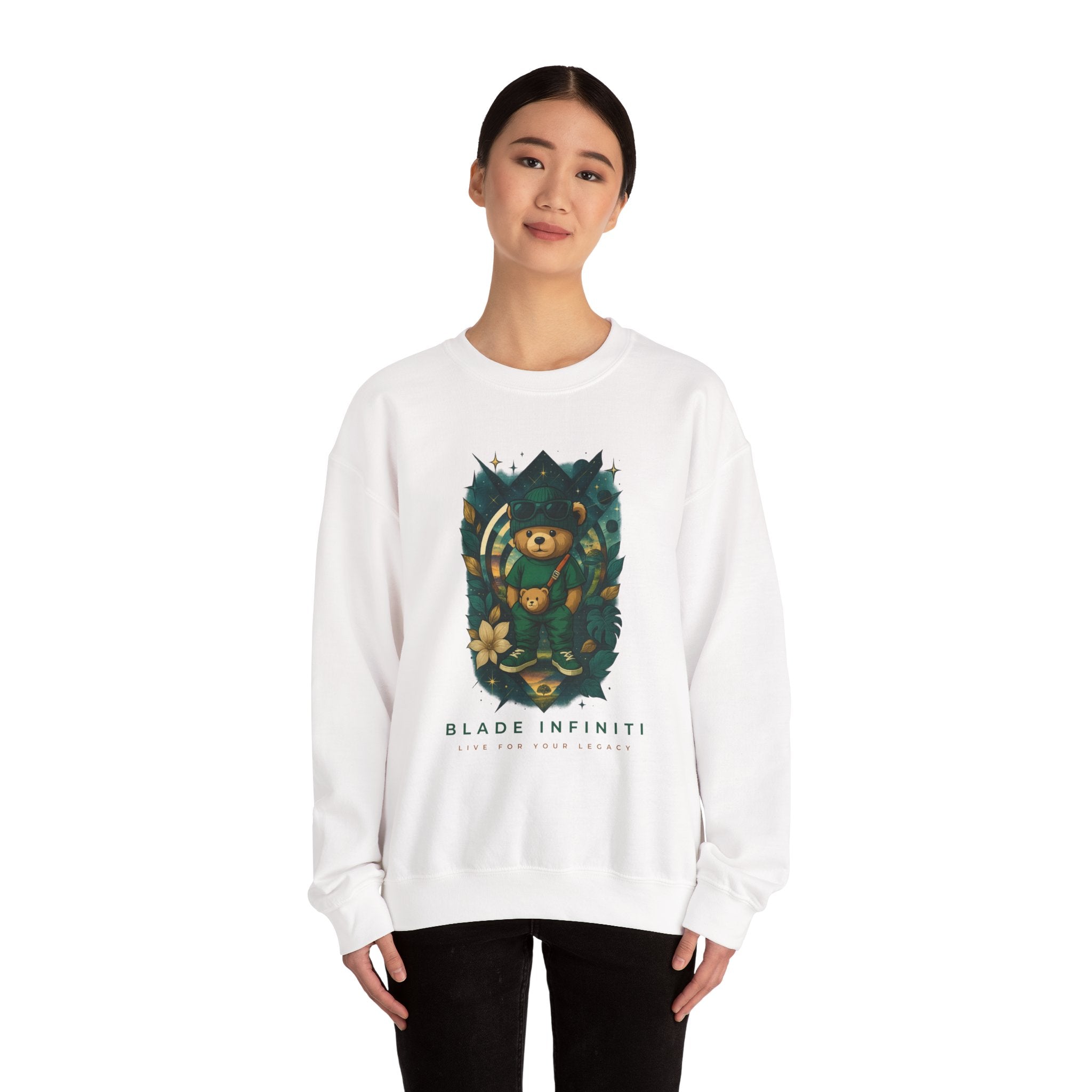 Galactic Teddy Bear V1 Unisex Crewneck Sweater
