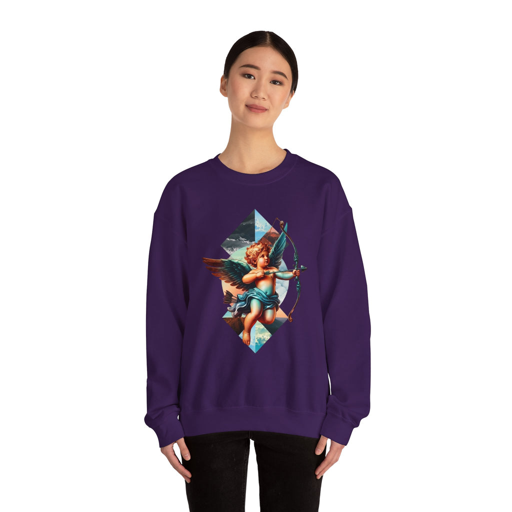 Cupid's Bow Blue + Arrow - Love, Infiniti Unisex Crewneck Sweater