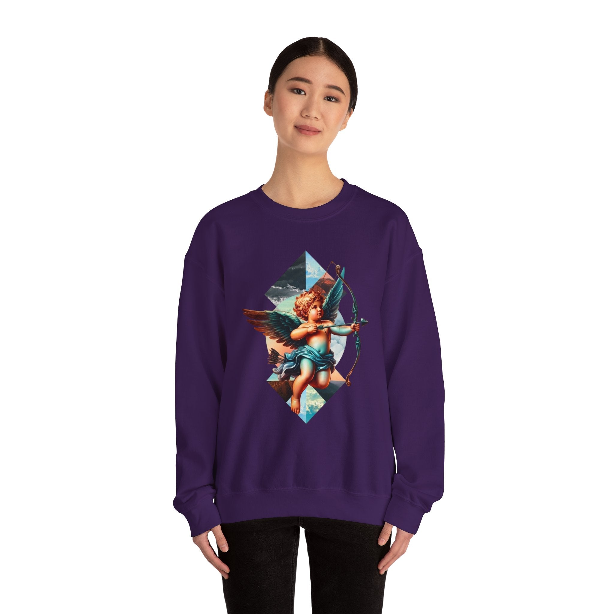 Cupid's Bow Blue + Arrow - Love, Infiniti Unisex Crewneck Sweater