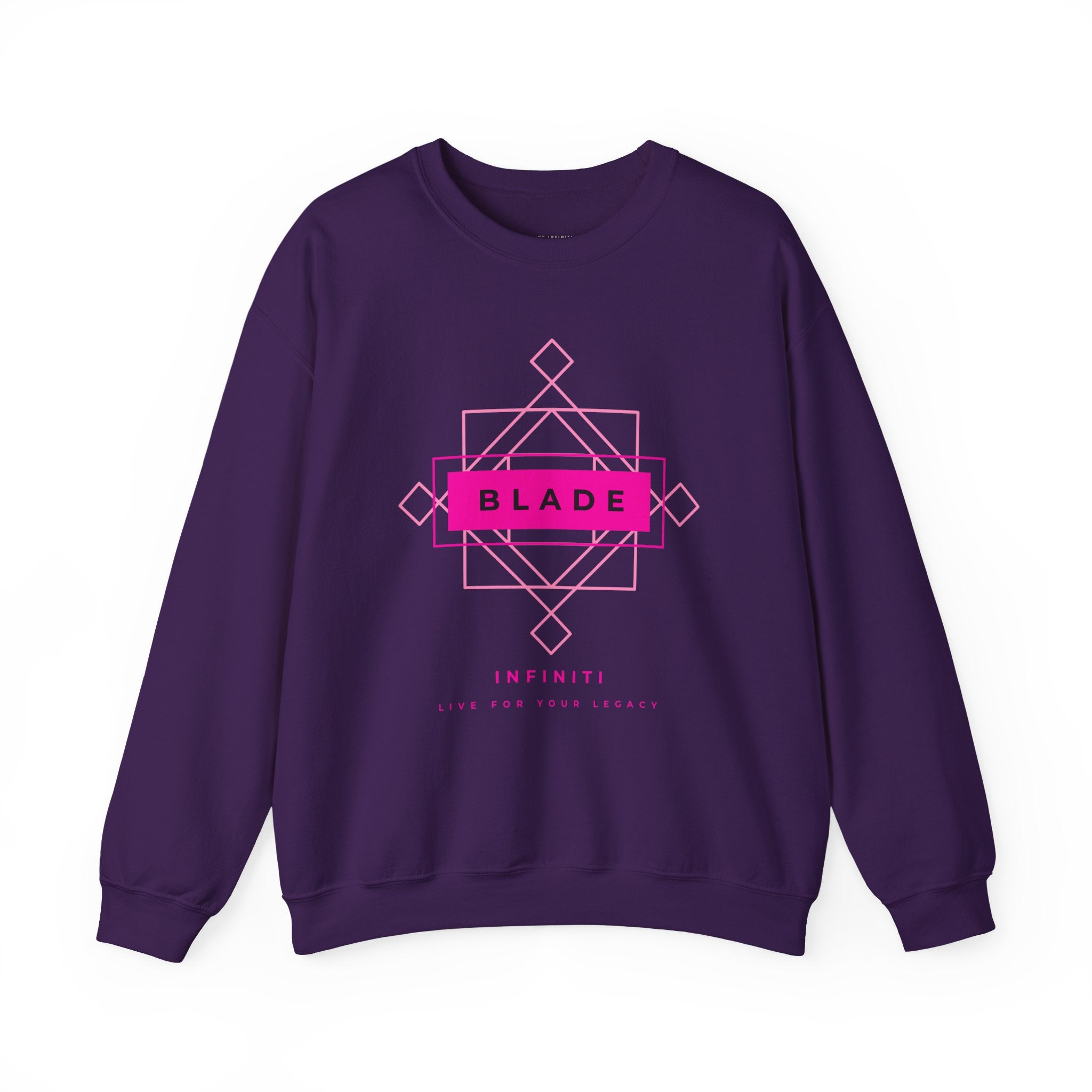 Geometric Infiniti Pink Unisex Crewneck Sweater